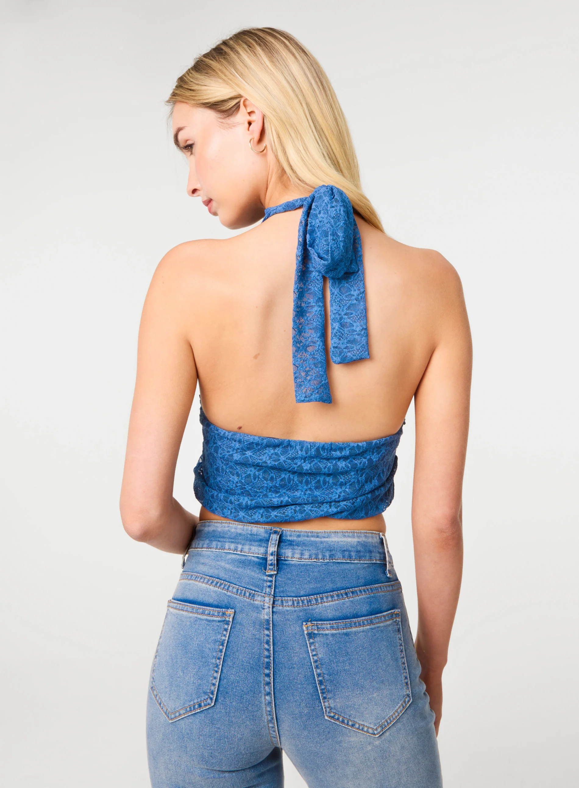 Lace Halter Neck Top - Image 4