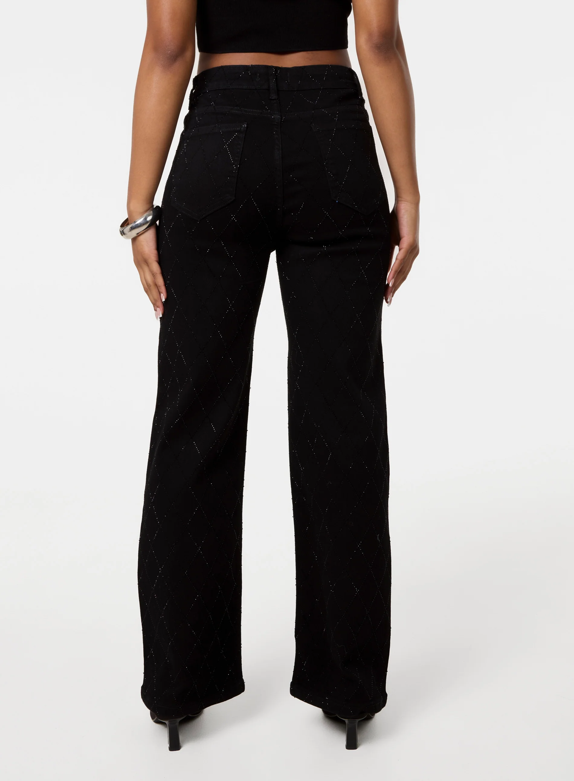 Diamante Embellished Jeans - Image 4
