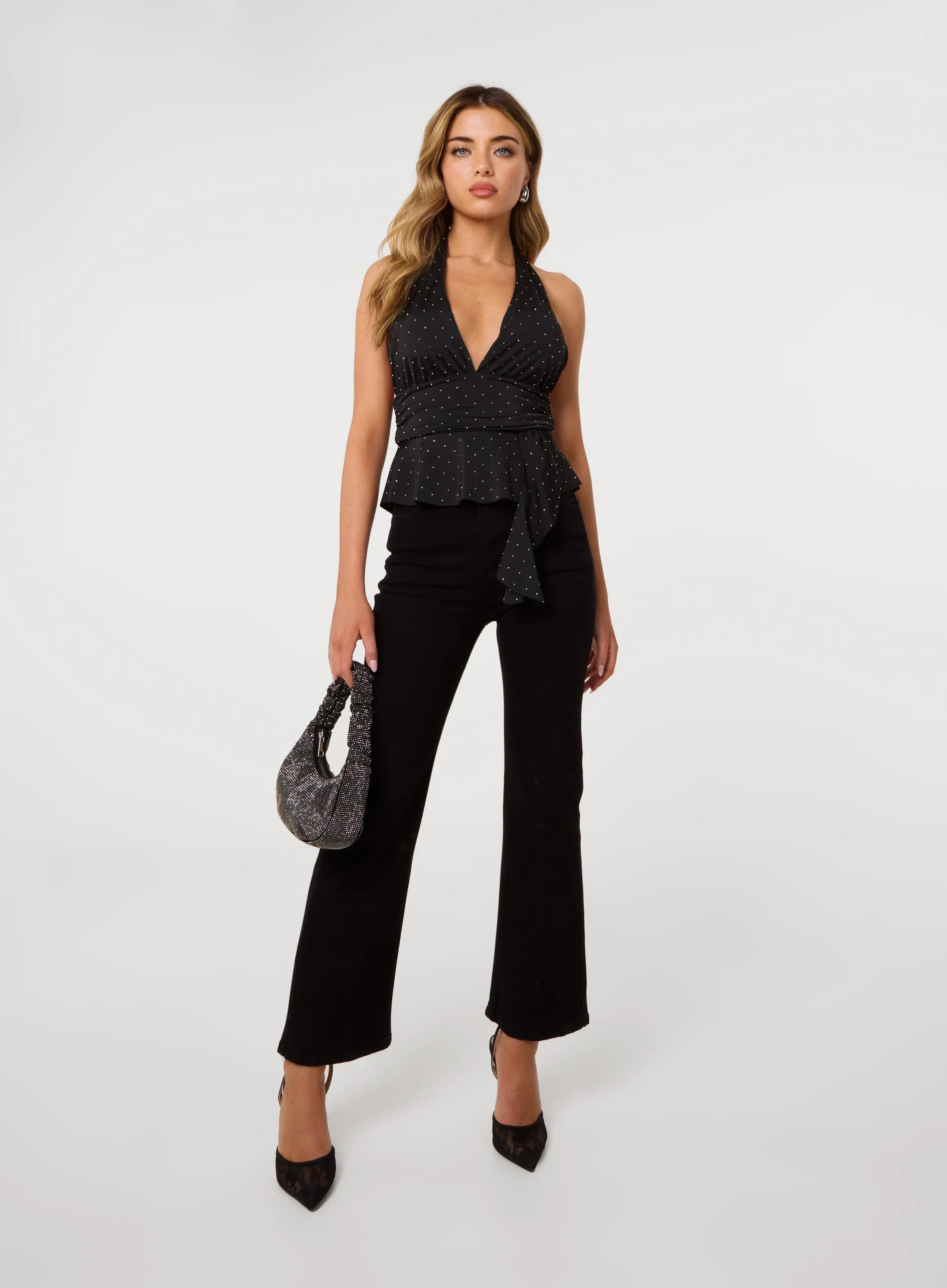 Diamante Halter Neck Top - Image 2
