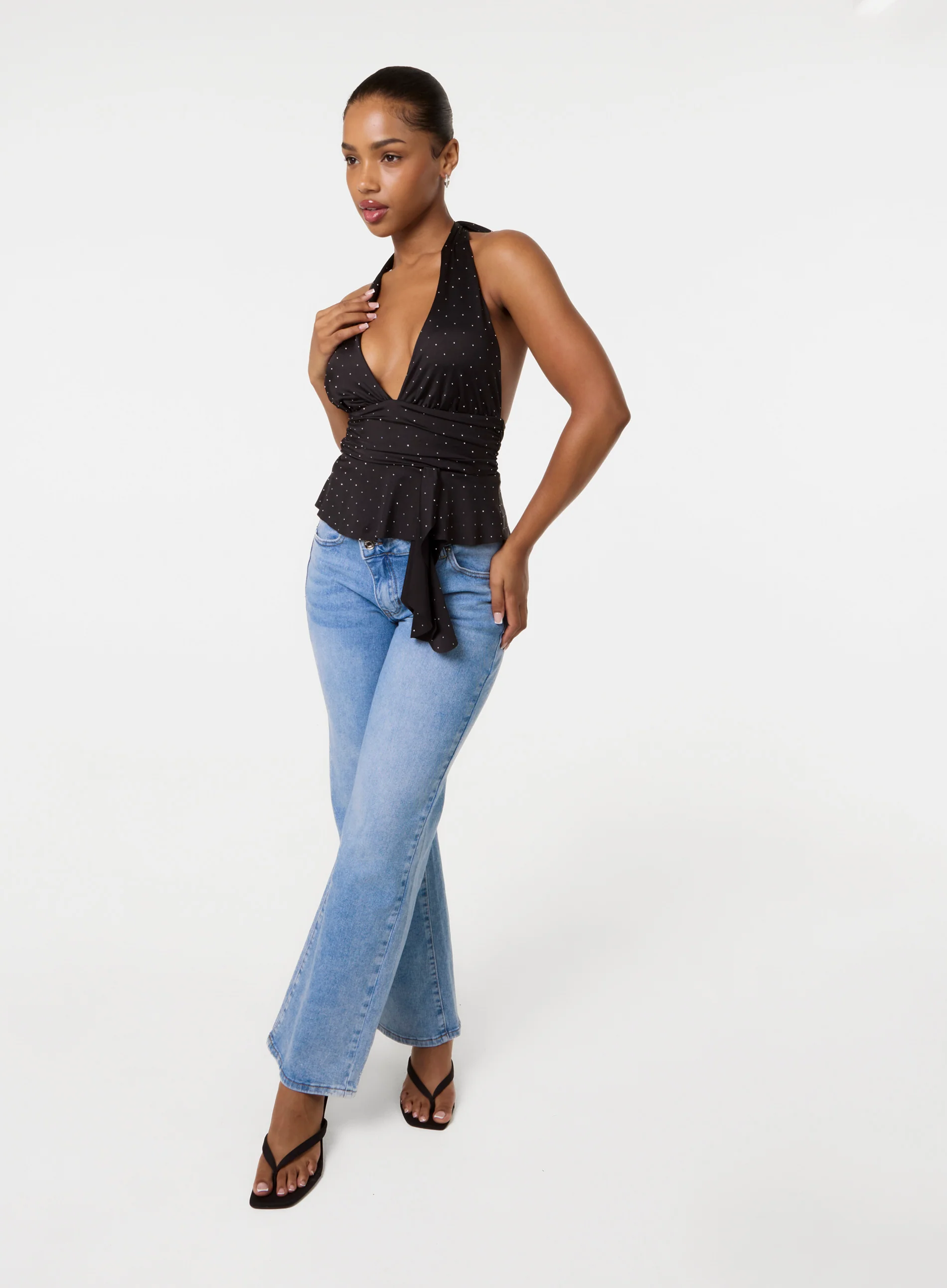 Diamante Halter Neck Top - Image 2