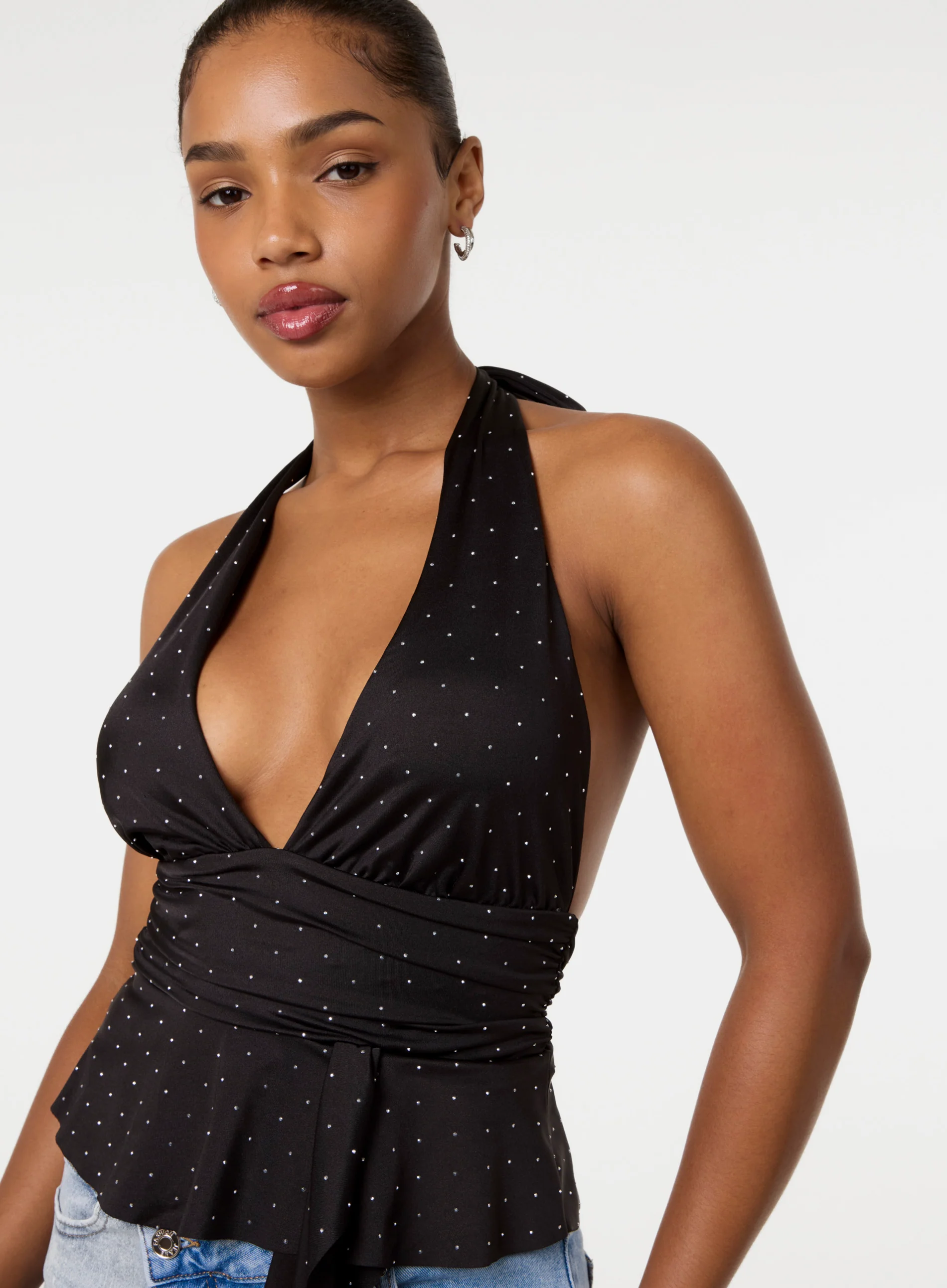 Diamante Halter Neck Top - Image 3