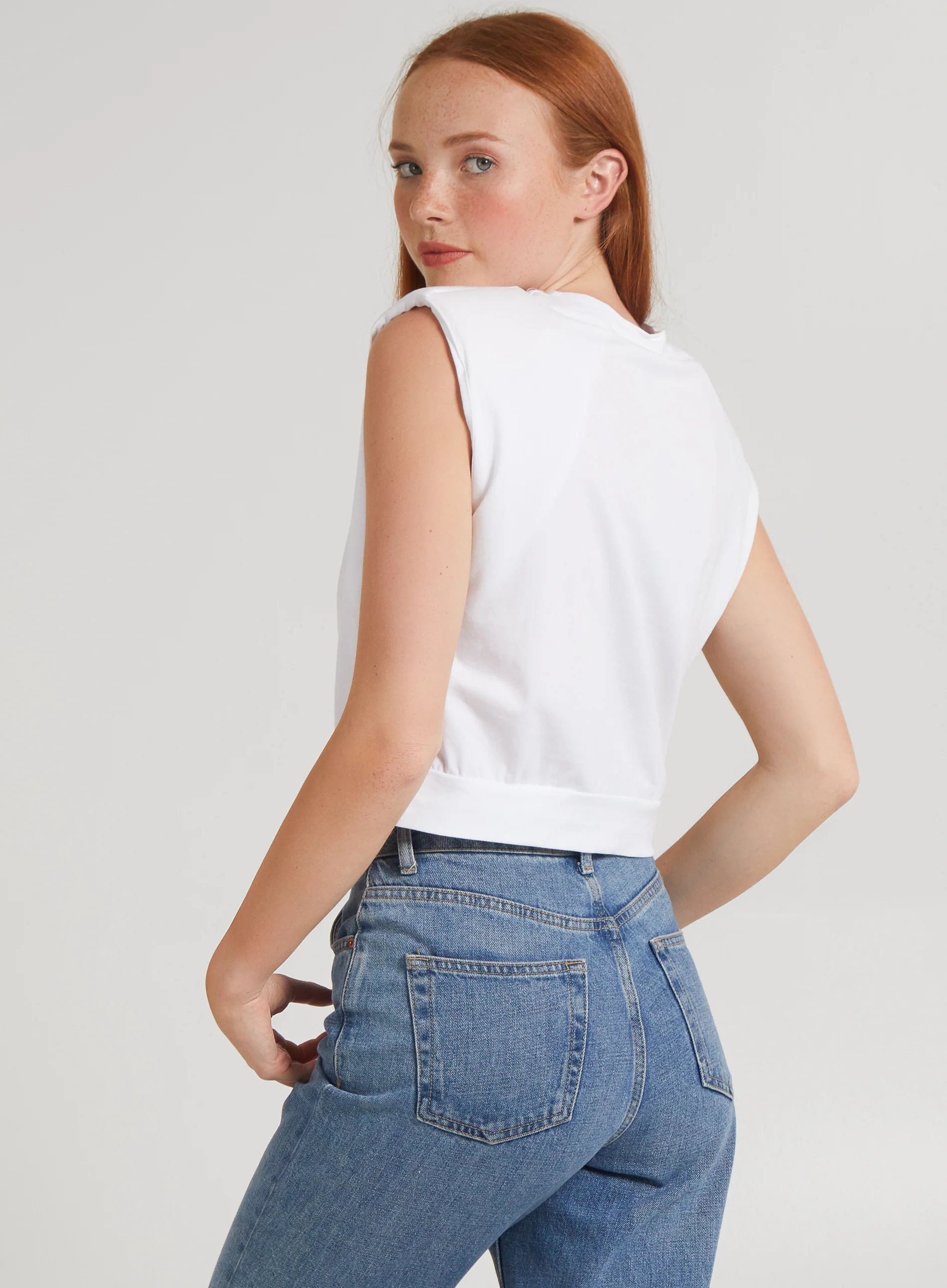Diamante Lips Sleeveless Top - Image 4