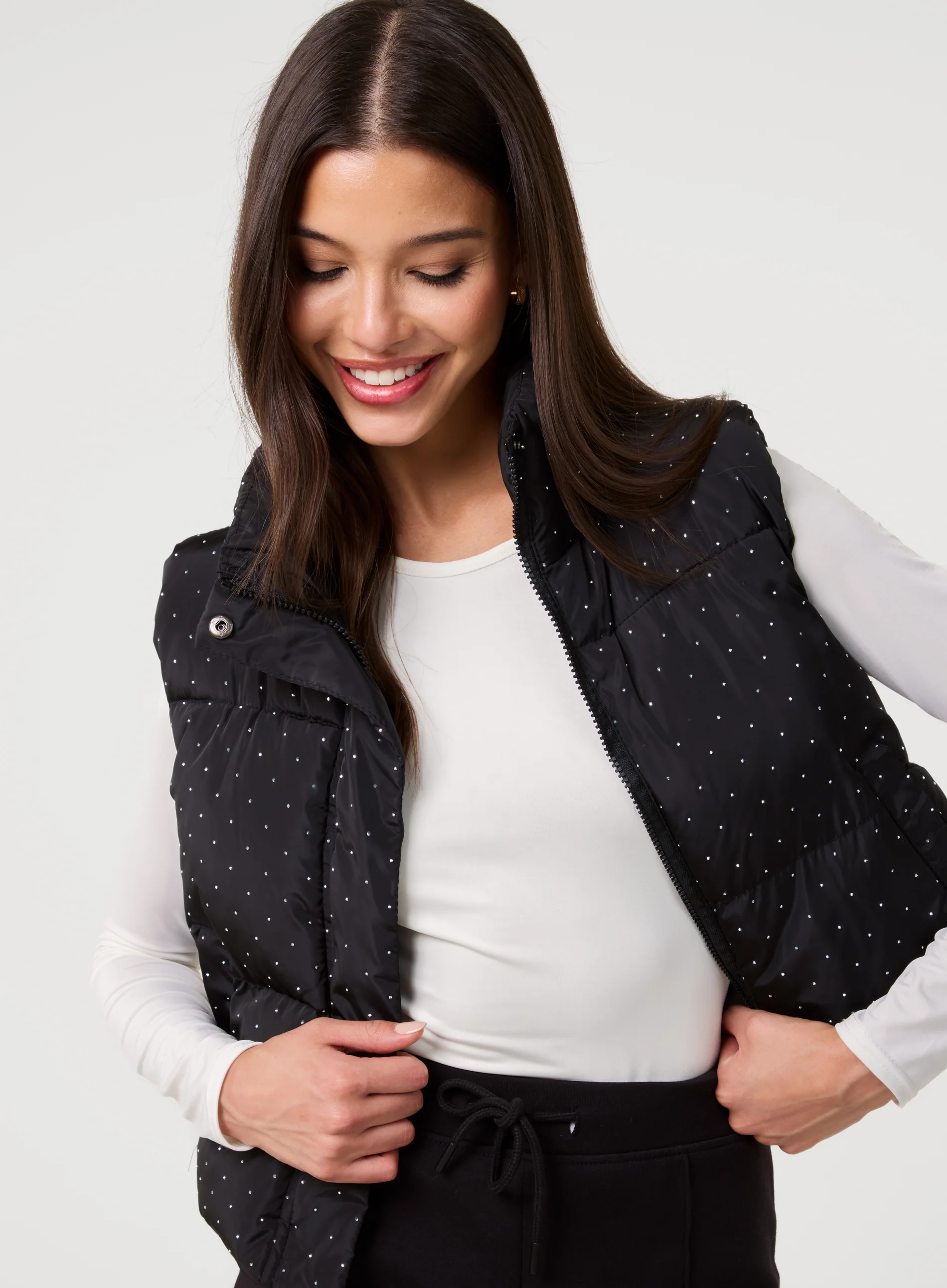 Diamante Puffer Gilet - Image 3