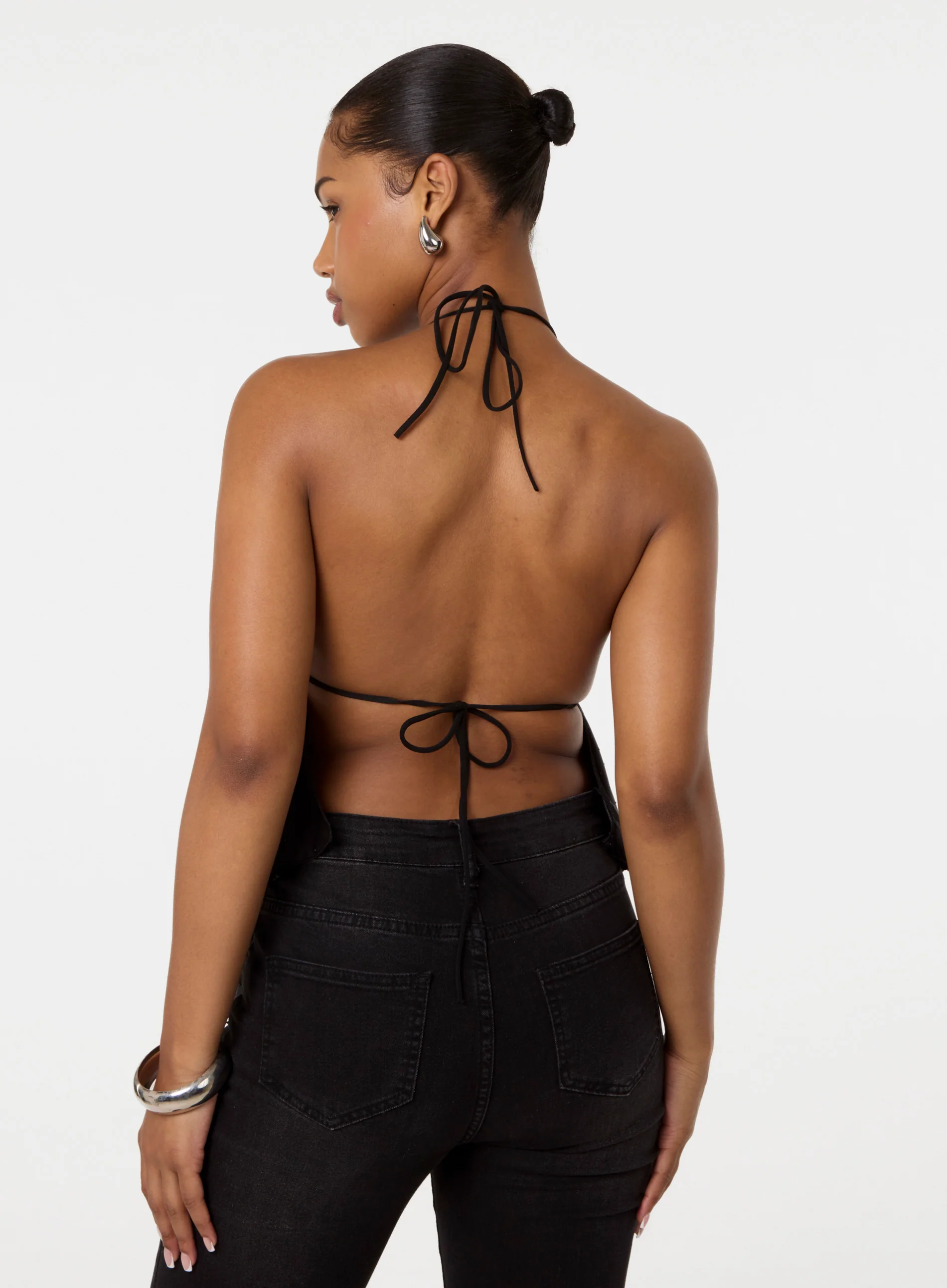 Diamante Satin Halter Top - Image 4