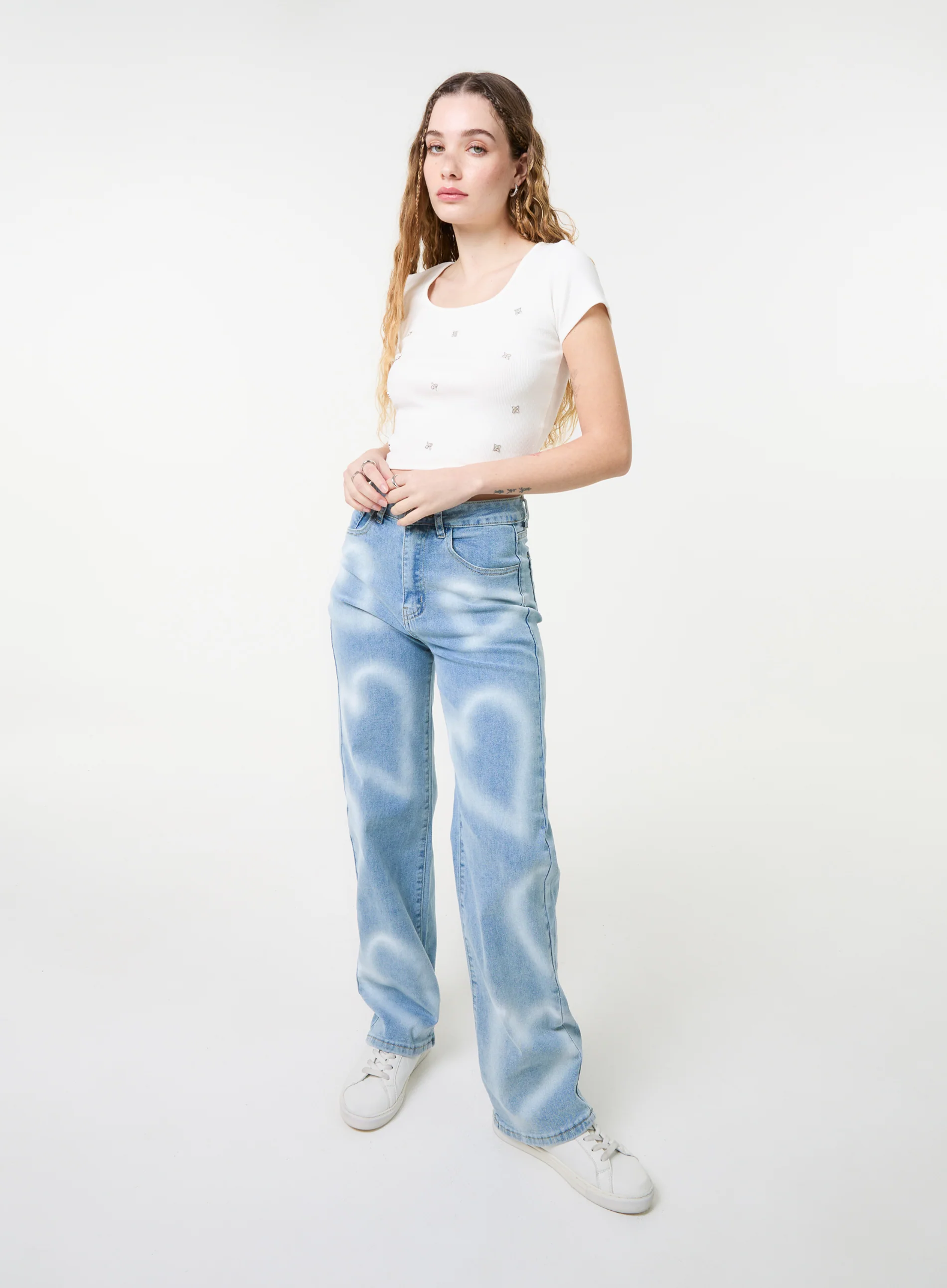 Embellished Wash Rib Top - Image 2