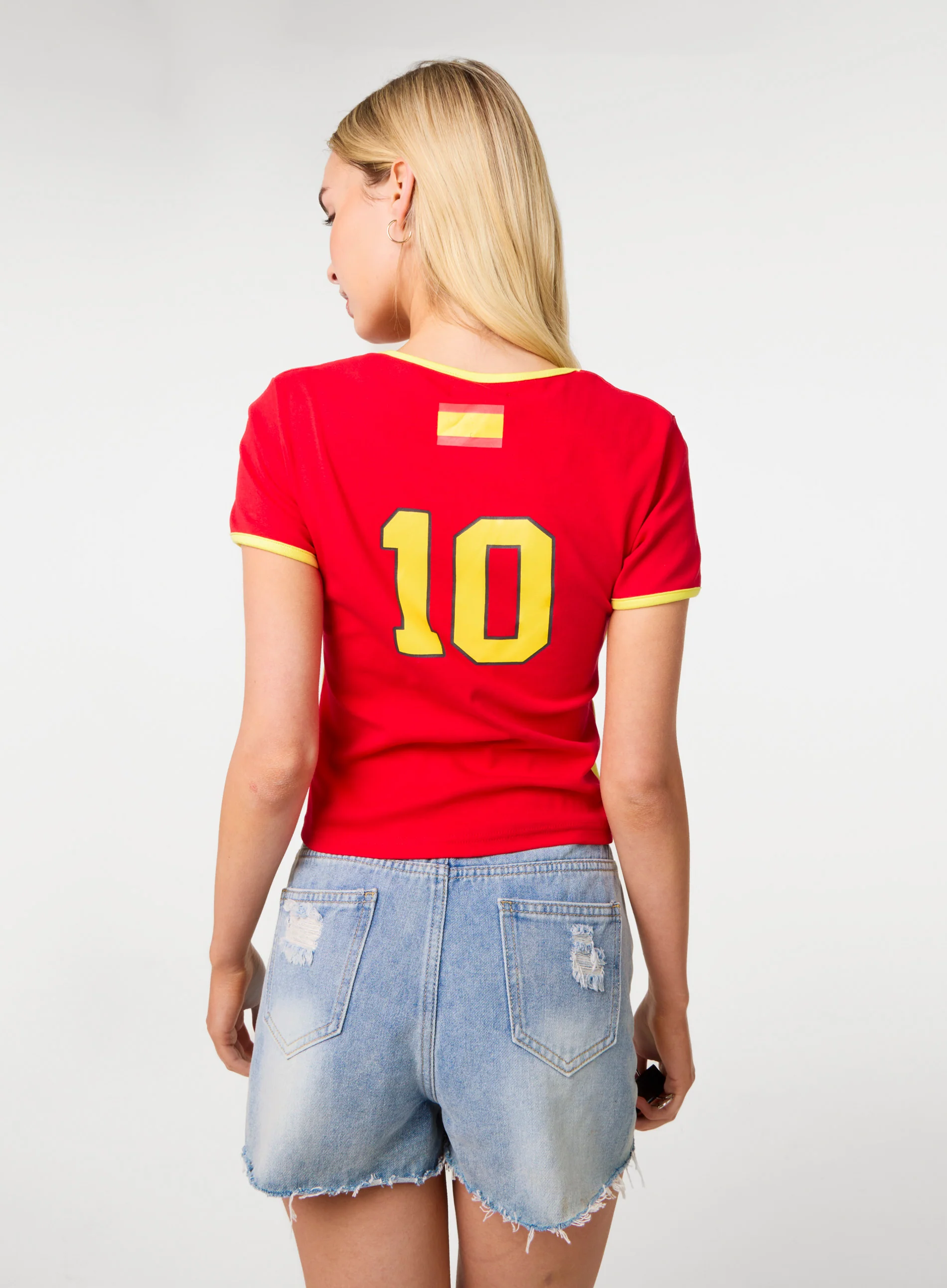Espana Embellished Football T-Shirt - Image 4
