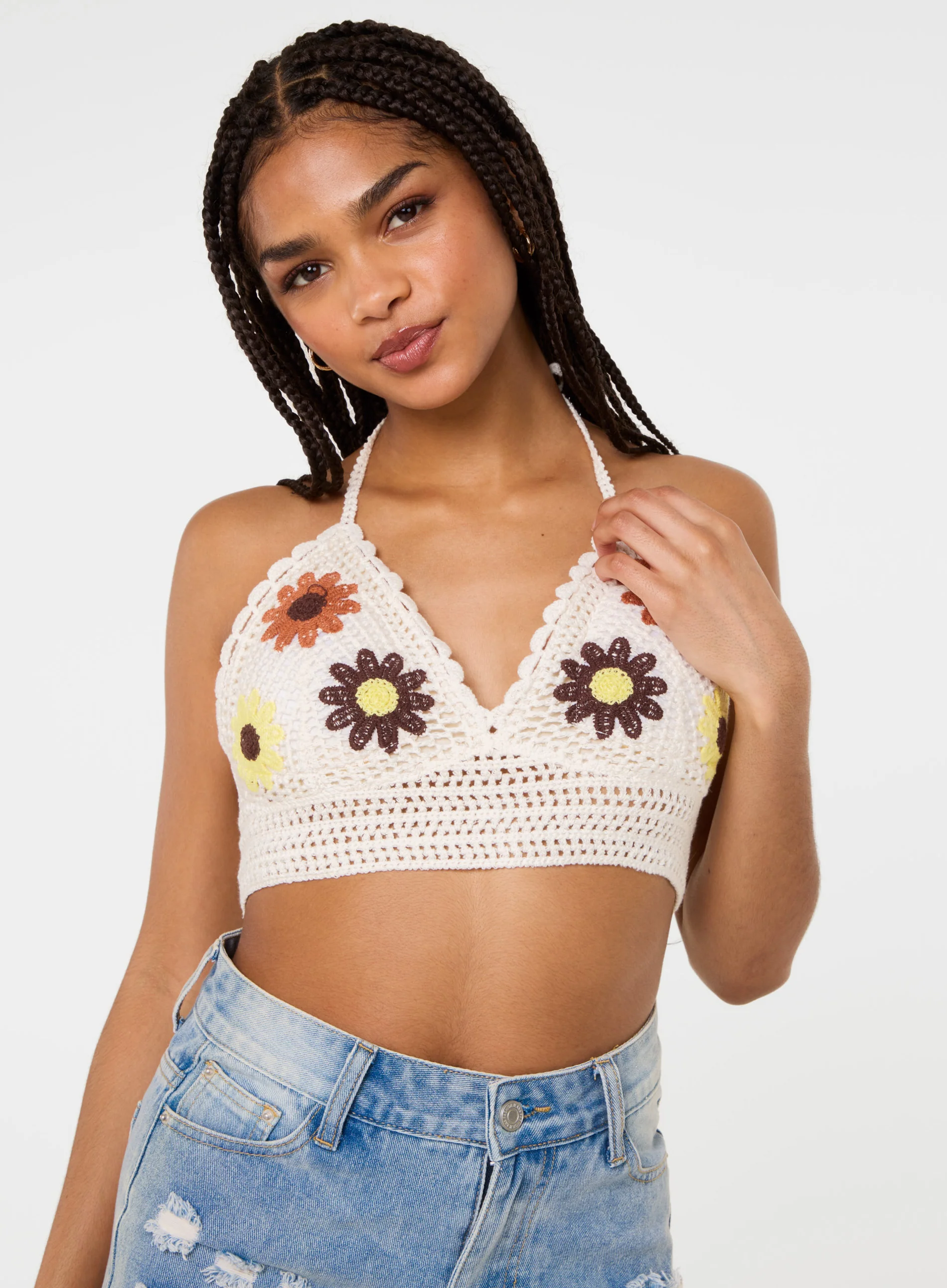 Floral Crochet Bralette - Image 4