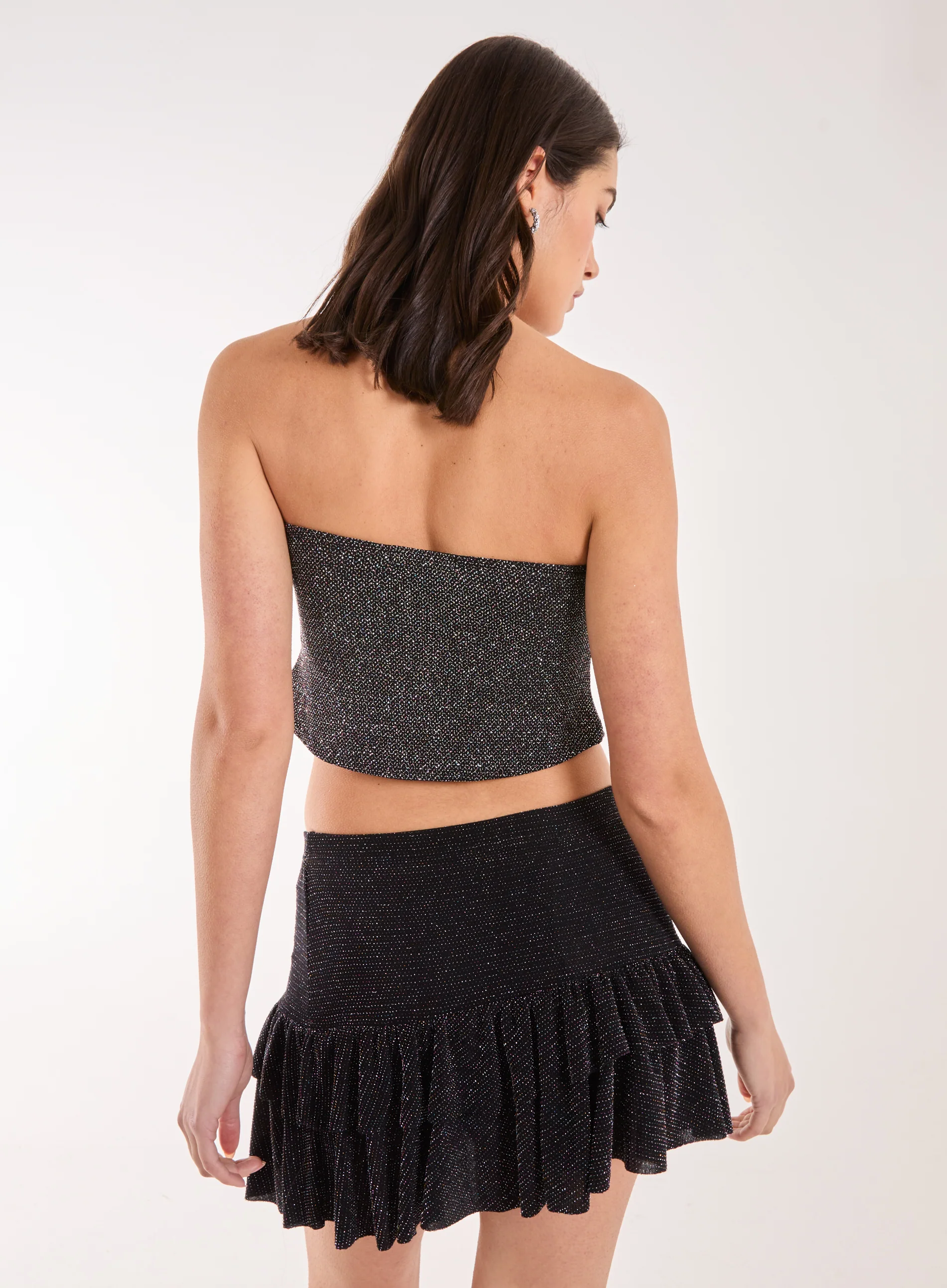 Glitter Key Hole Crop Top - Image 4