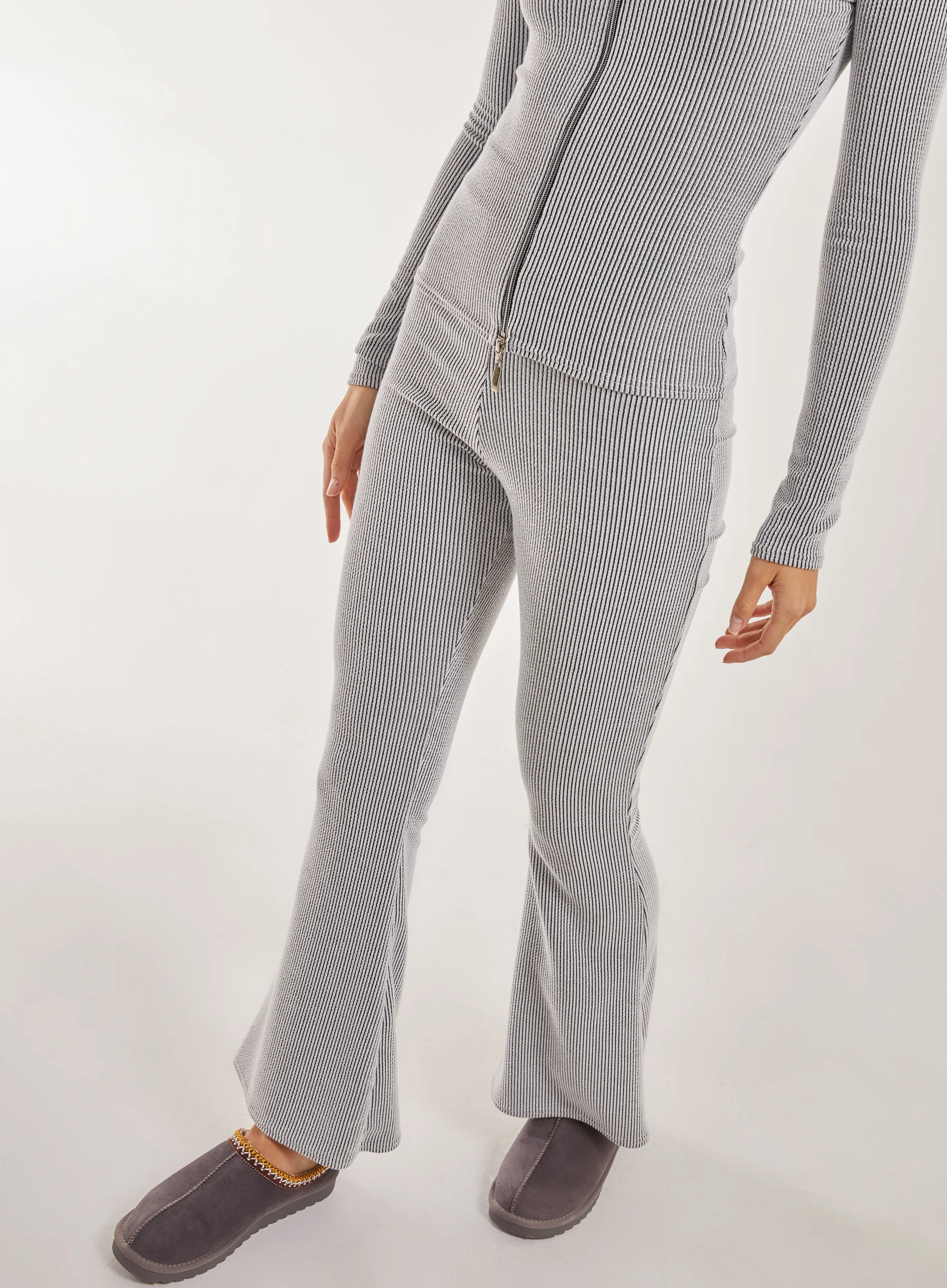 Two Tone Ribbed Flares - Image 2