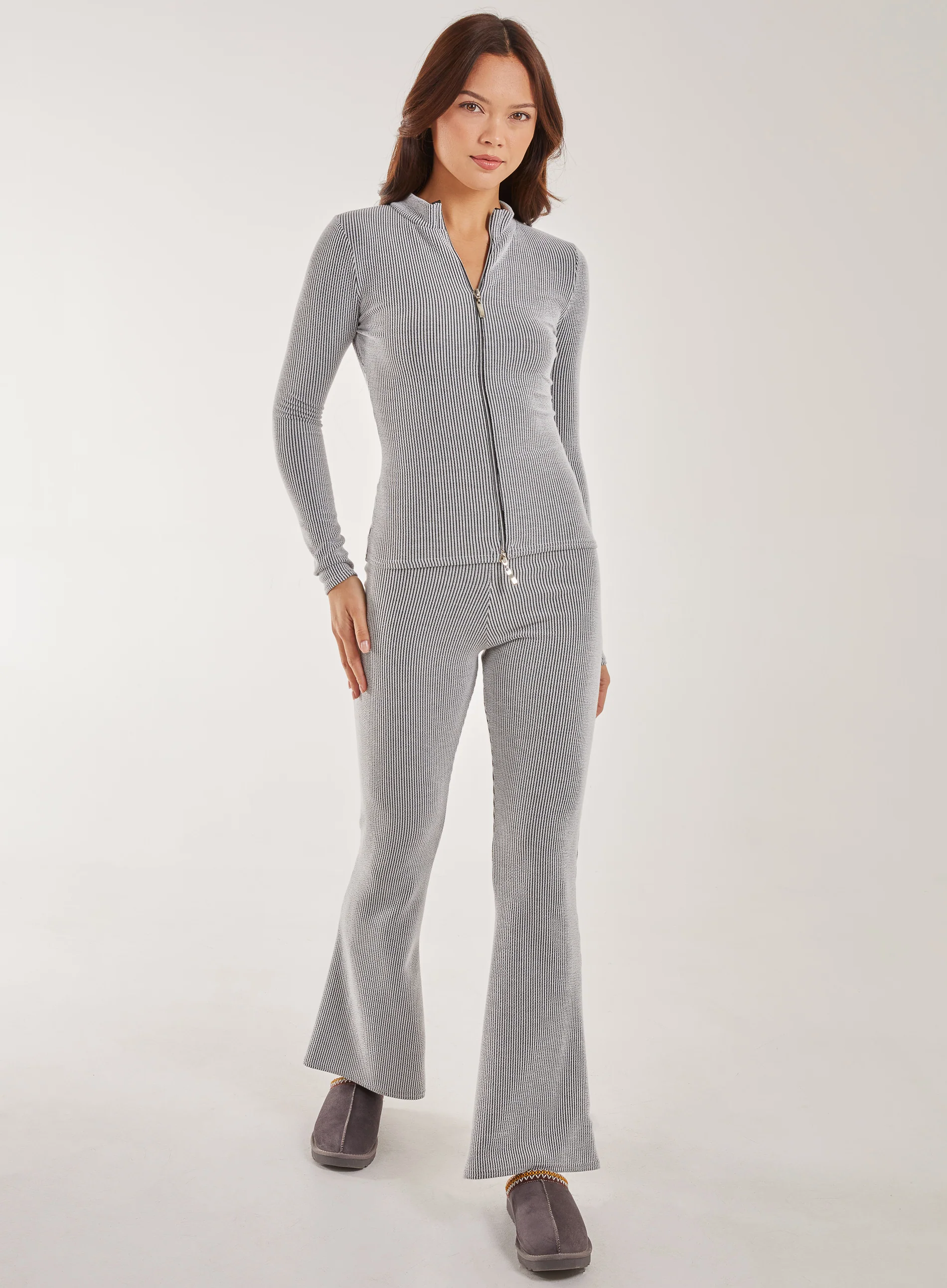 Two Tone Ribbed Flares - Image 5
