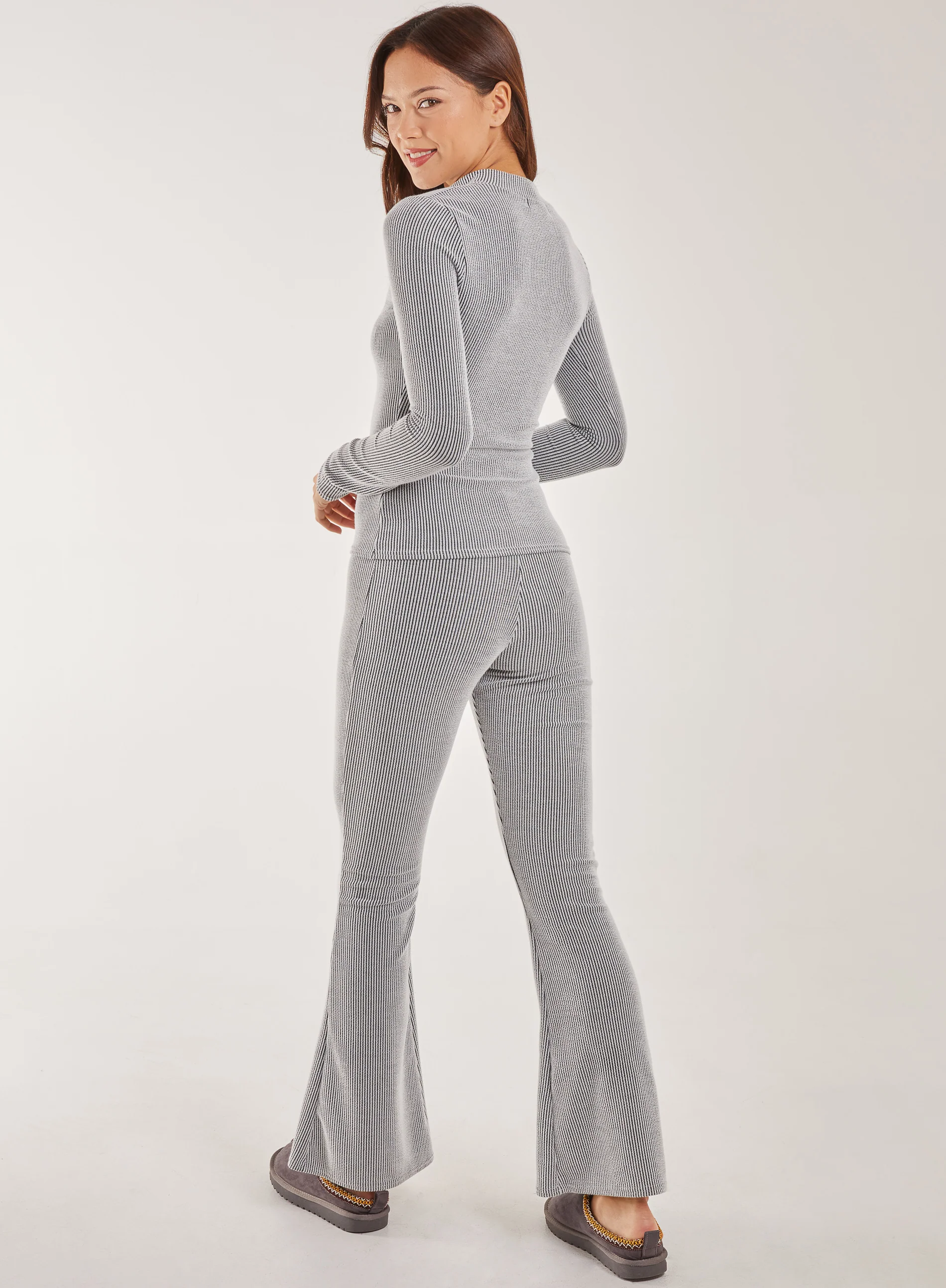 Two Tone Ribbed Flares - Image 6