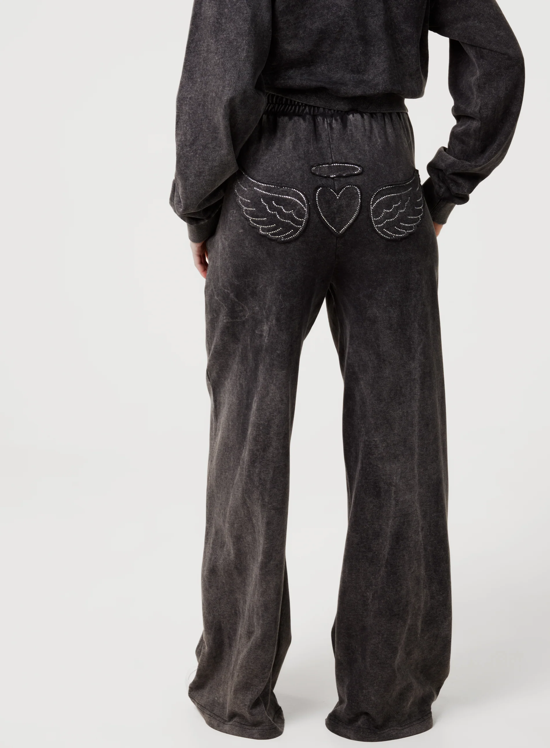 Halo Diamante Wide Leg Joggers - Image 5