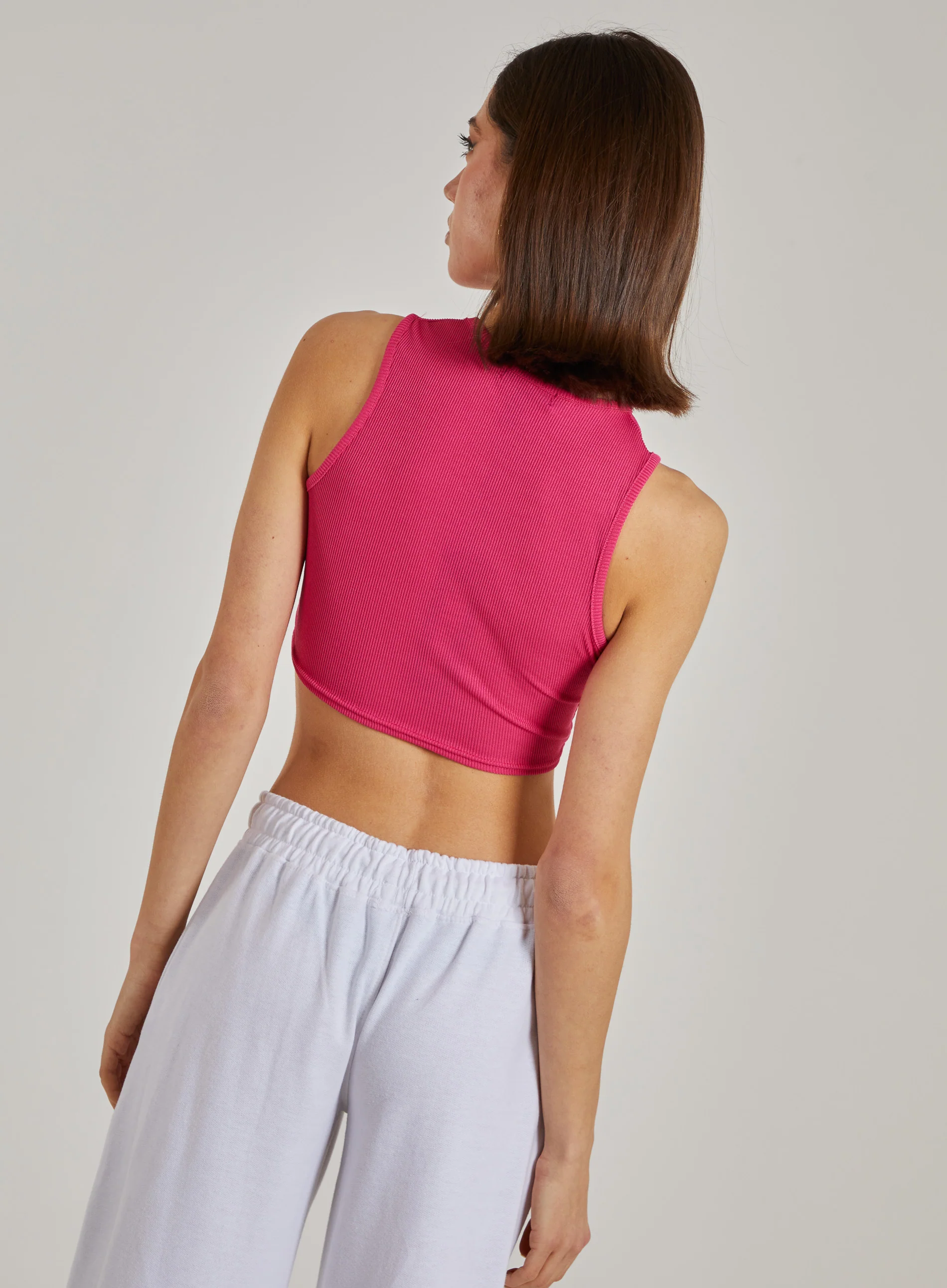 Oakland Ribbed Cropped Vest - Image 5