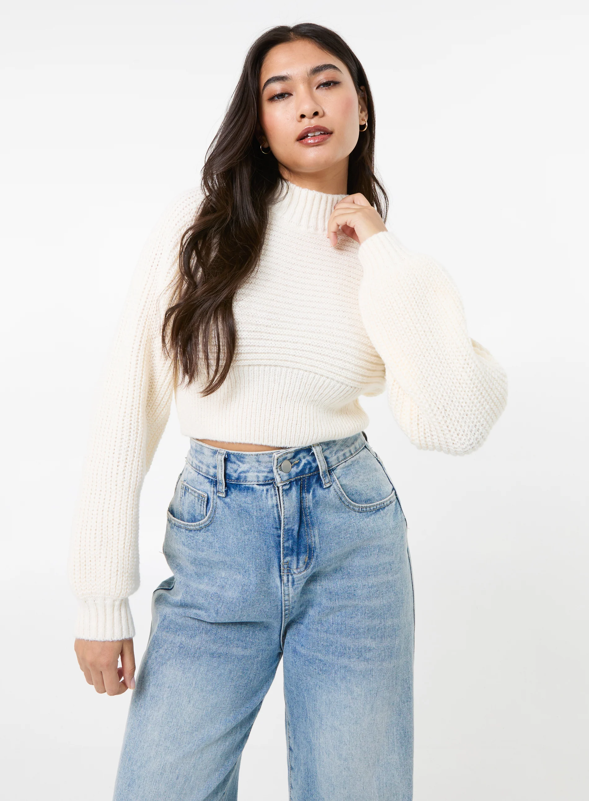 High Neck Knitted Jumper - Image 3