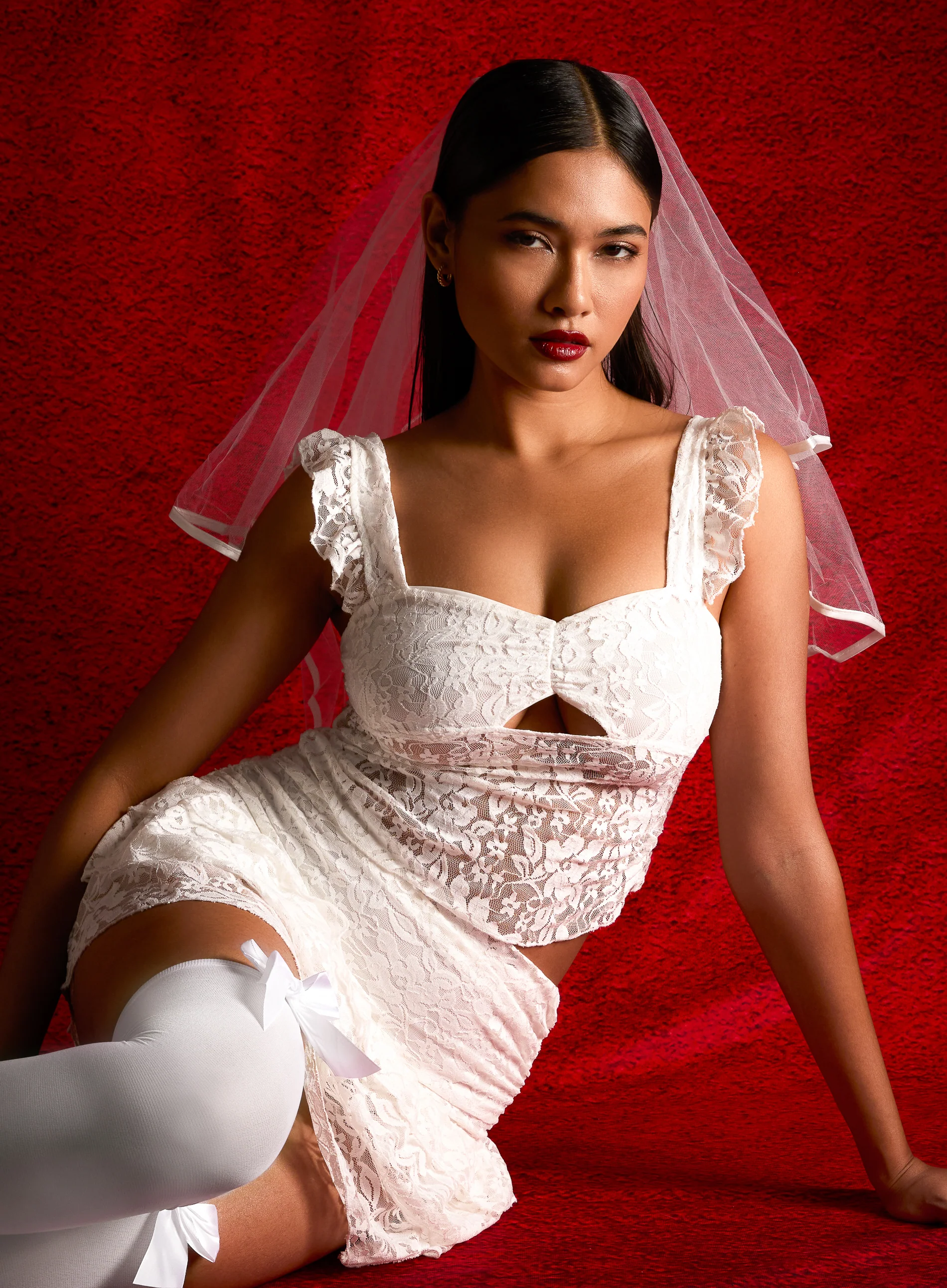 Lace Cut Out Top - Image 5