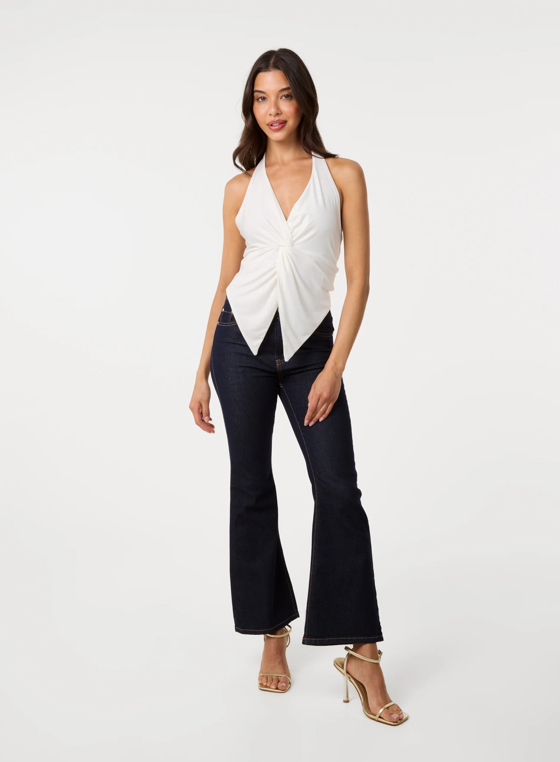 Ring Back Slinky Halter Top - Image 3