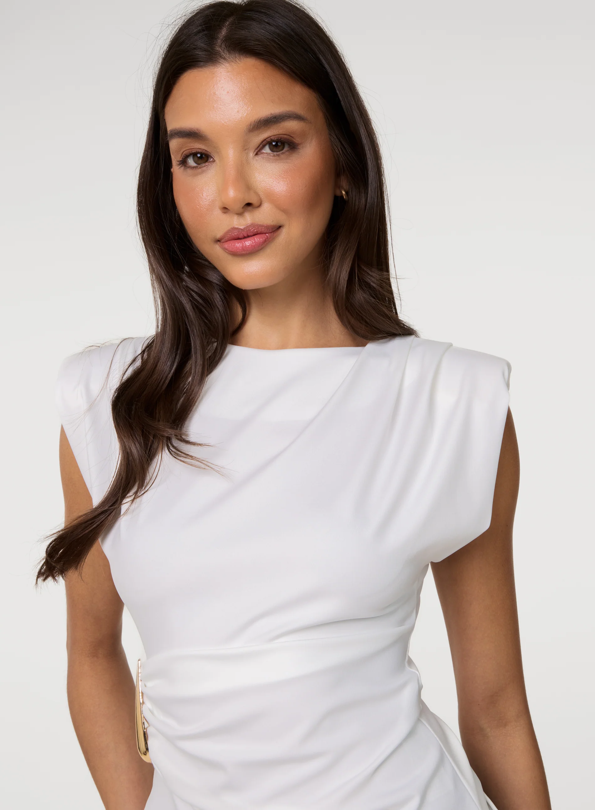 Shoulder Pad With Buckle Jersey Top - Image 3