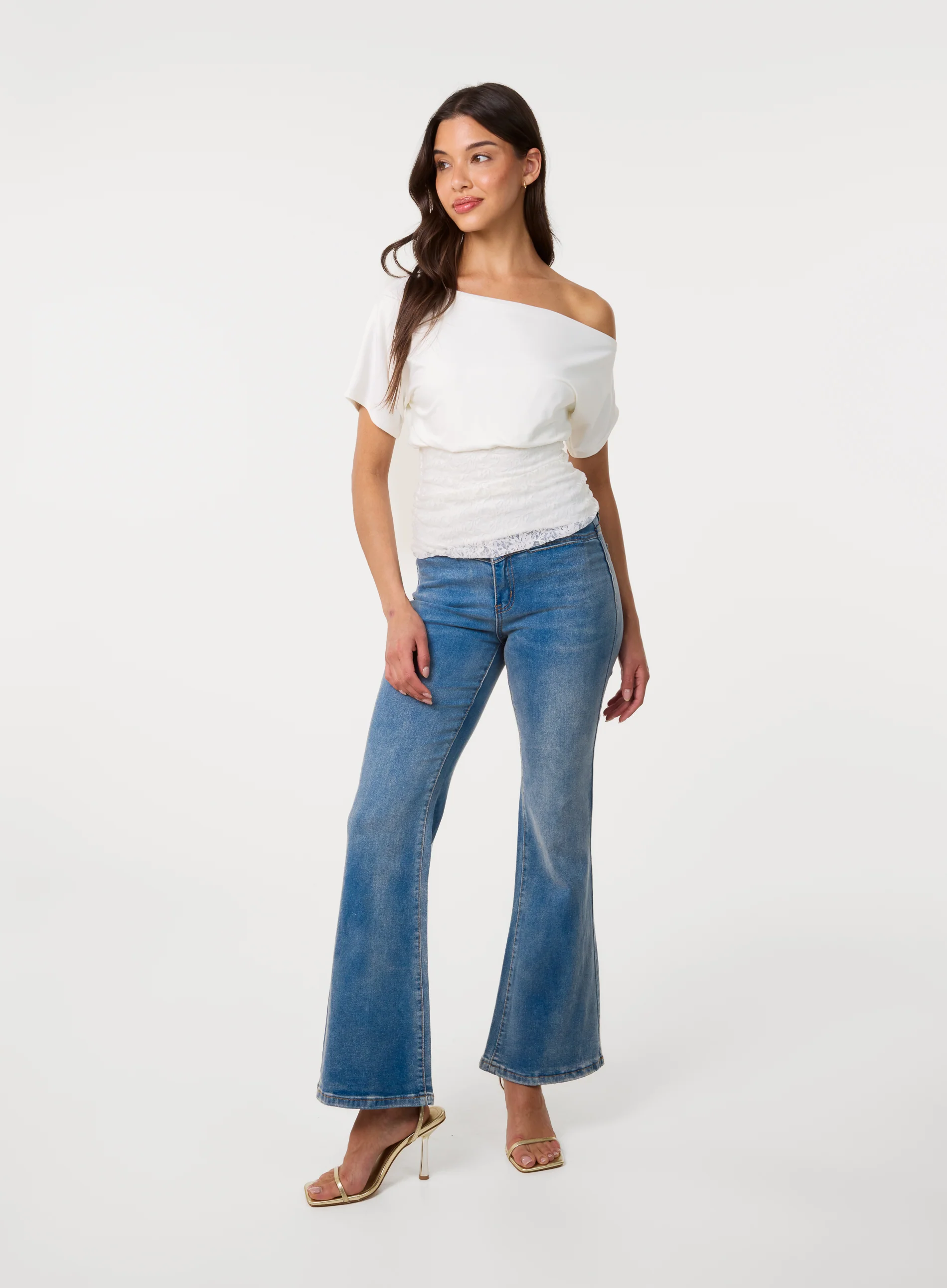Slinky Puffball Top With Lace - Image 2
