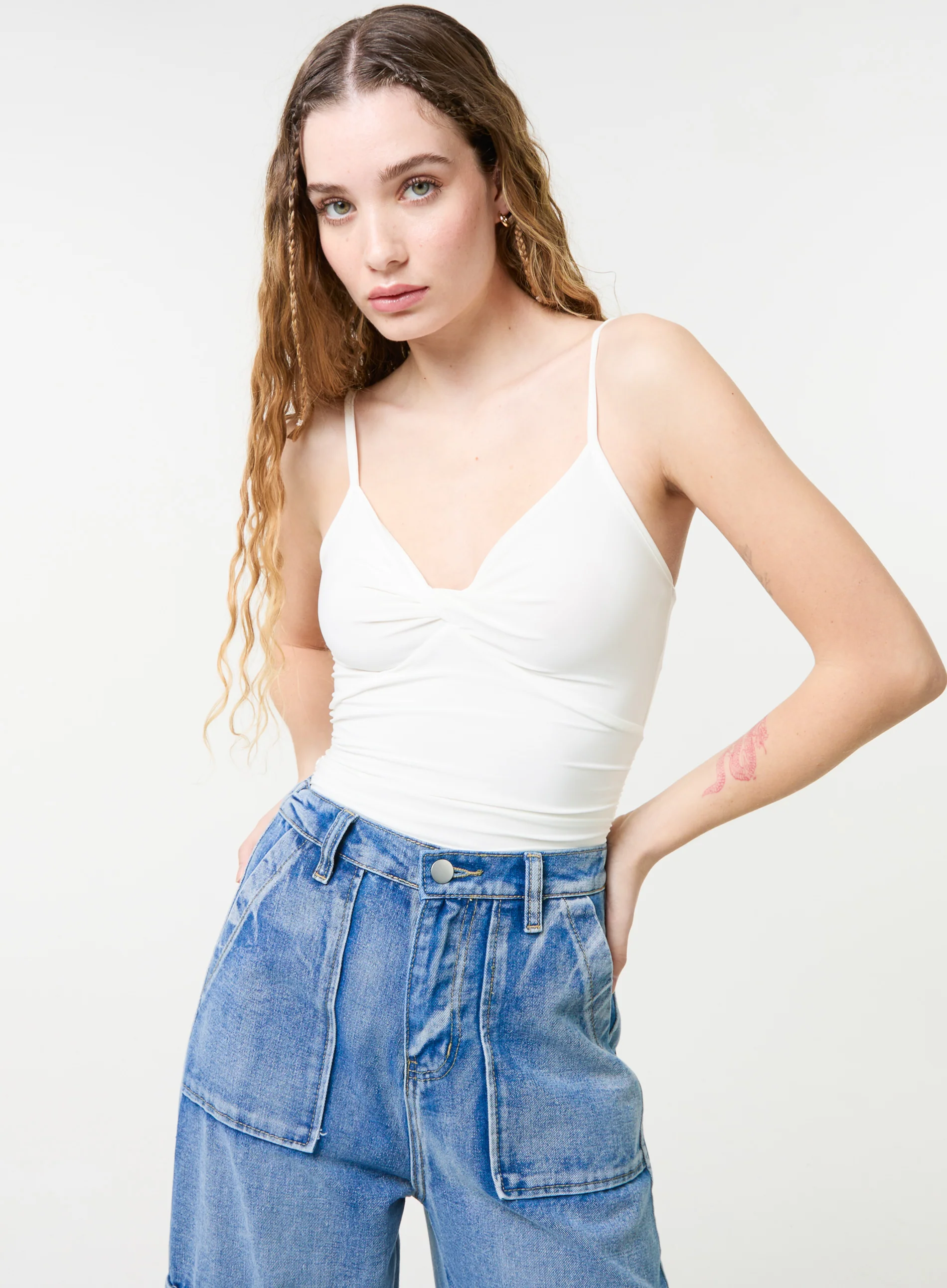 Slinky Twist Front Bodysuit