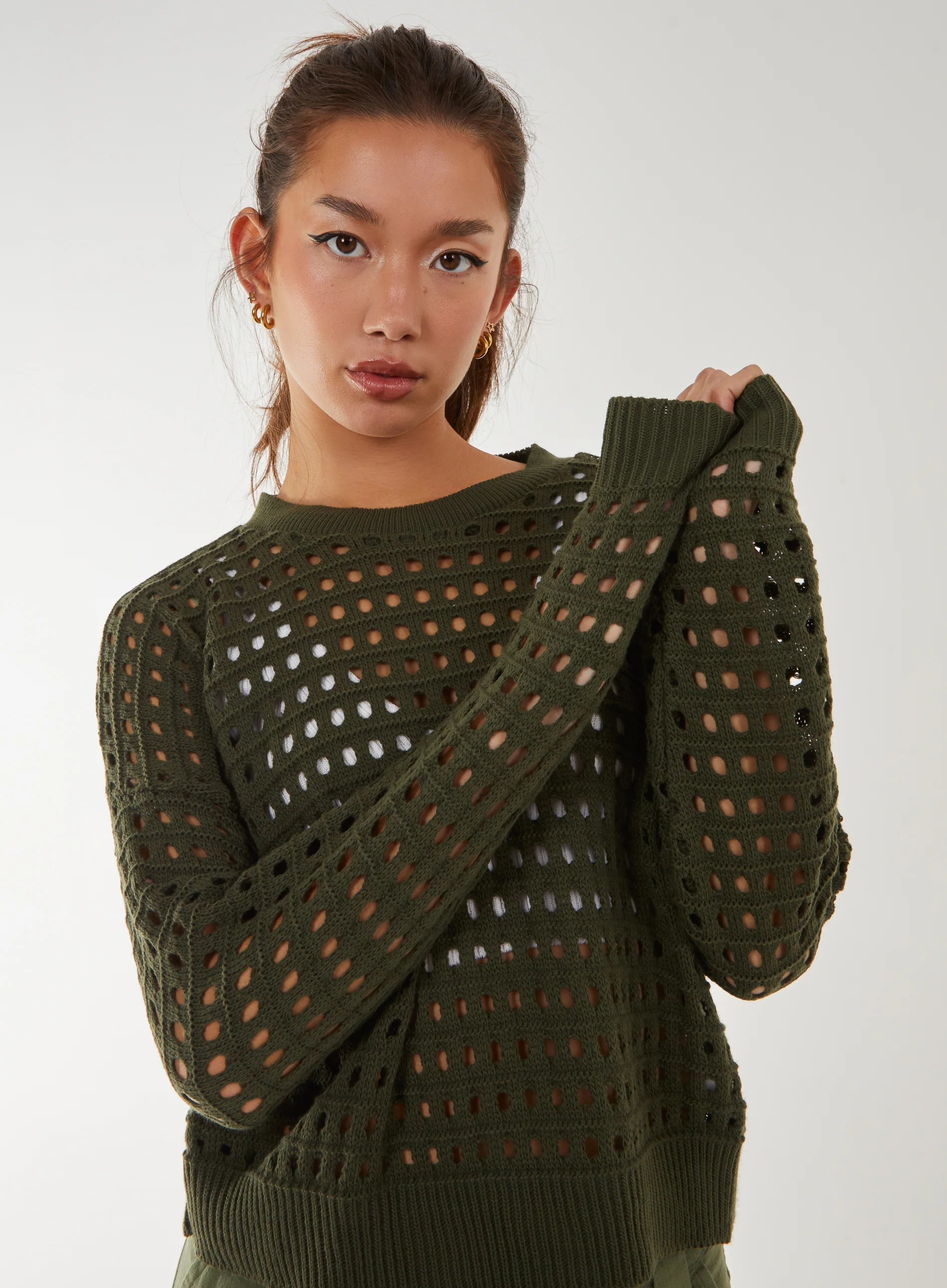 Crochet Knitted Sweater - Image 3