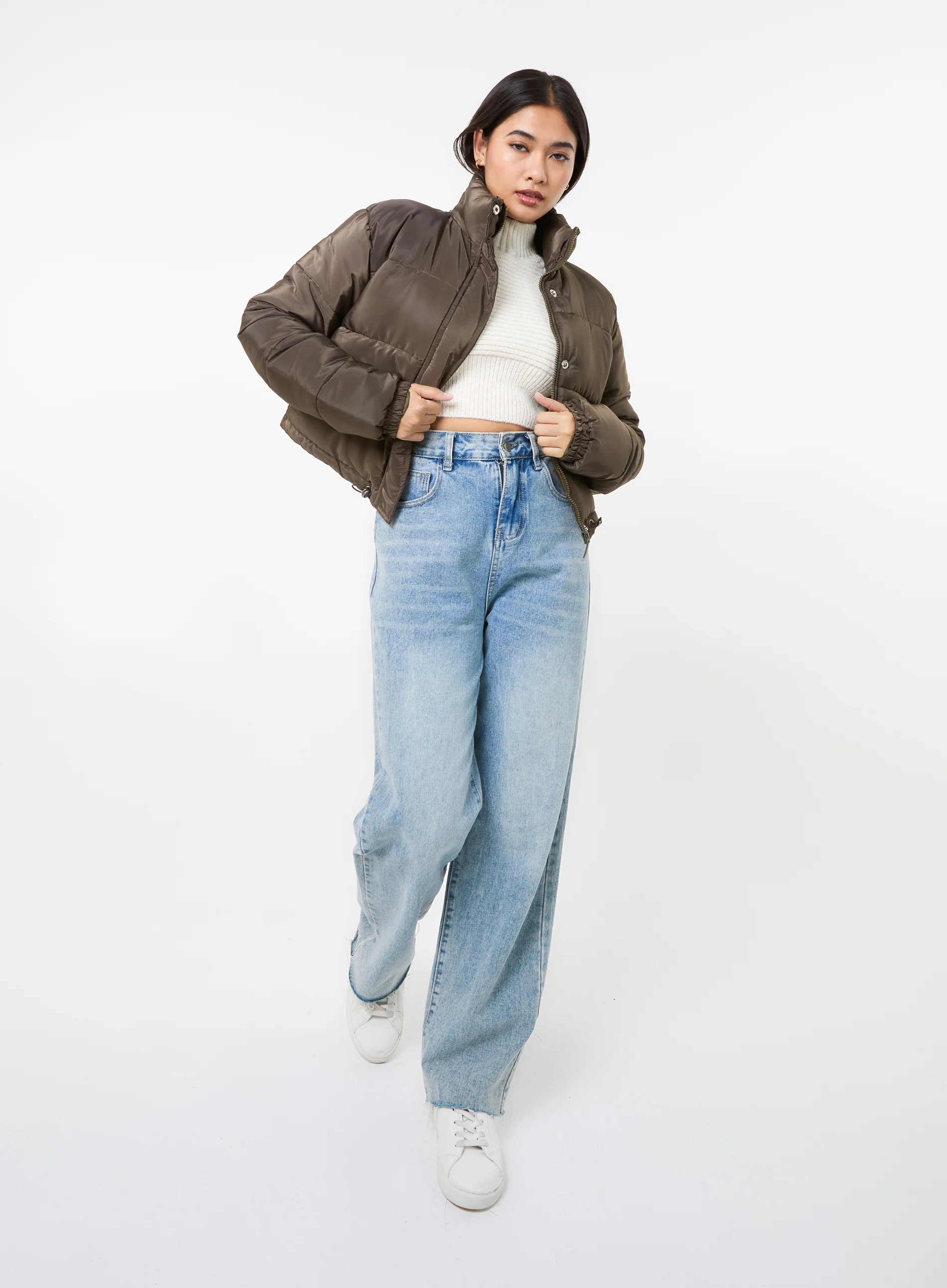 Crop Bomber Jacket - Image 2
