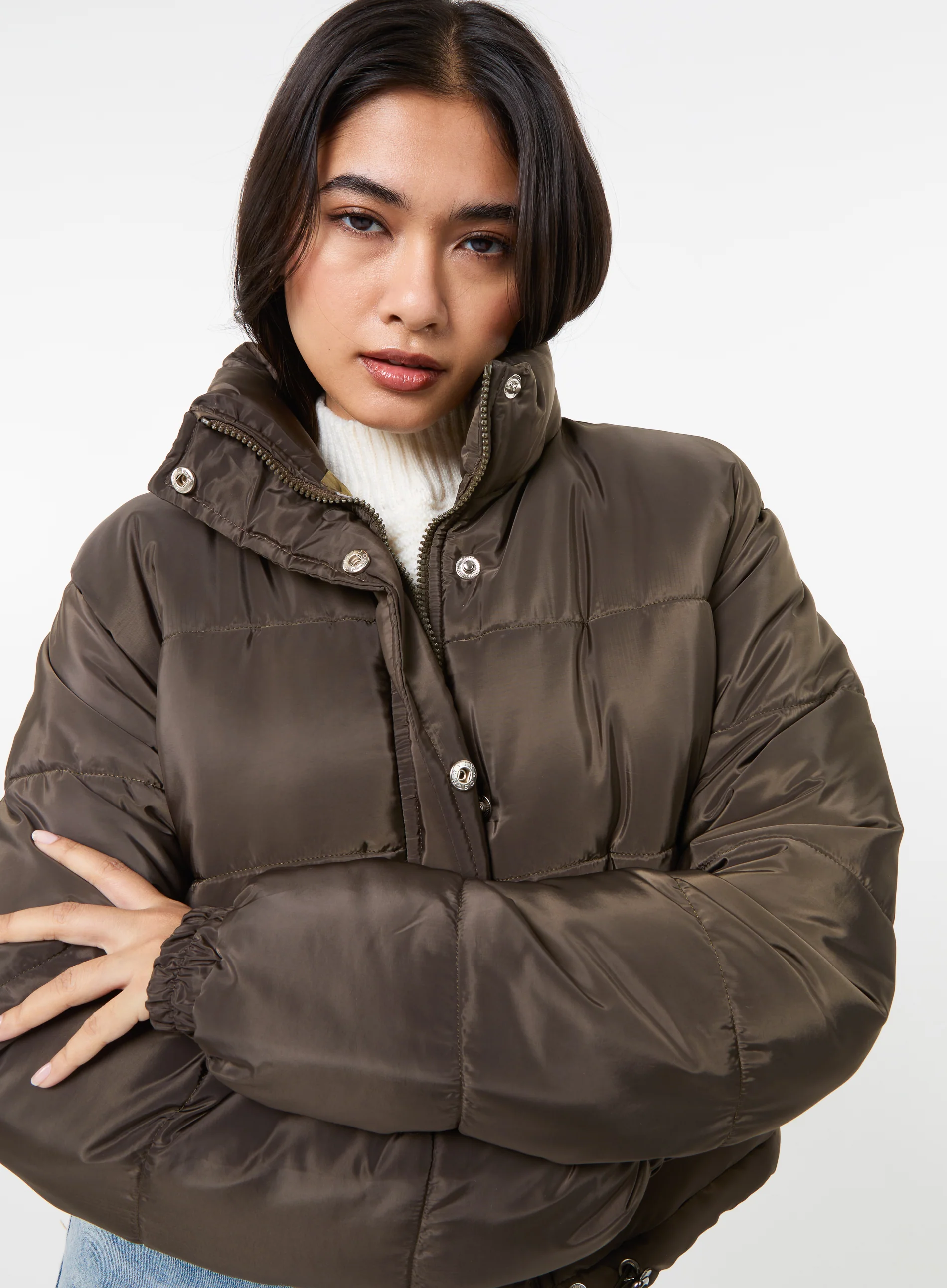 Crop Bomber Jacket - Image 3