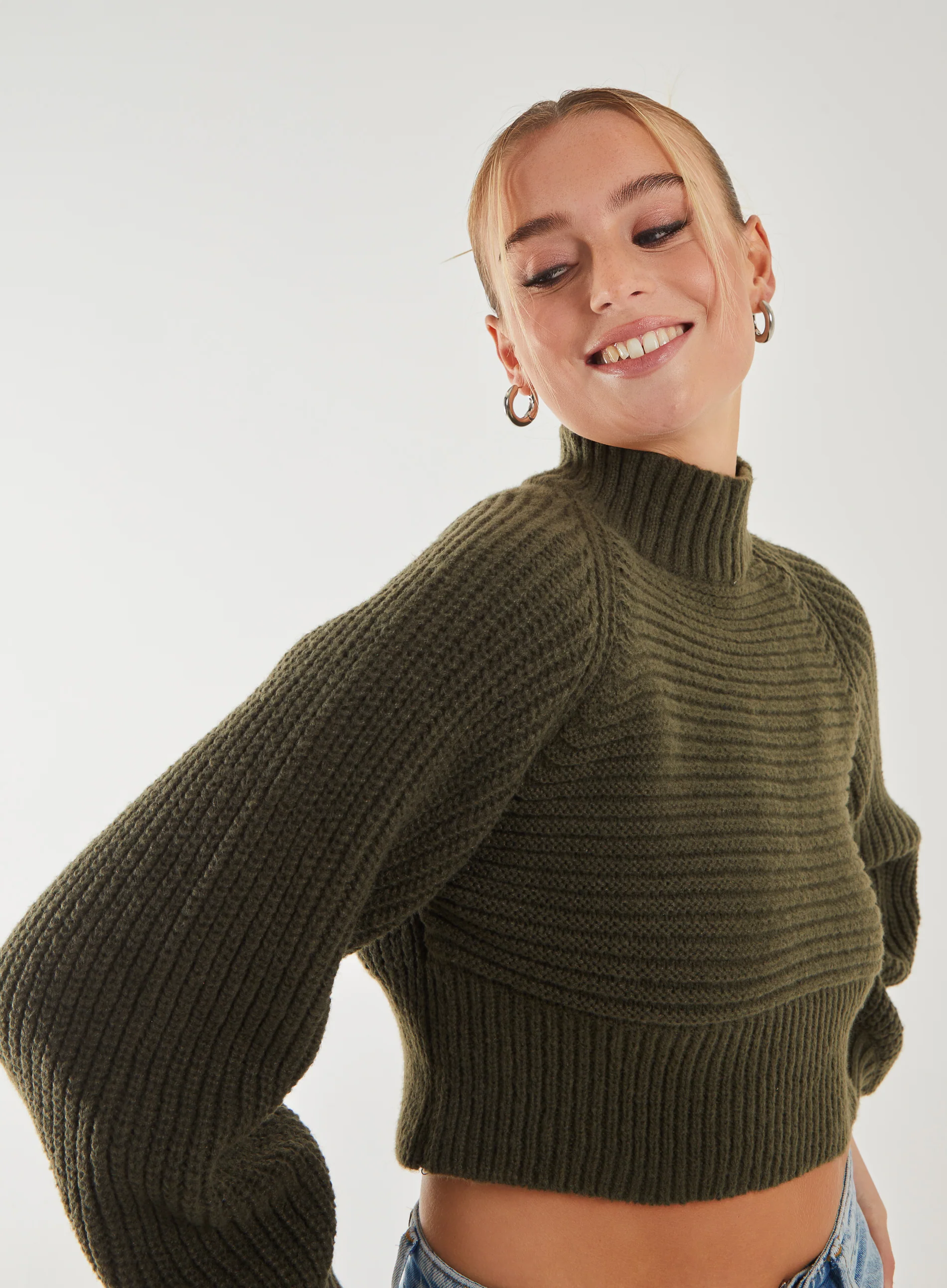 High Neck Knitted Jumper - Image 3