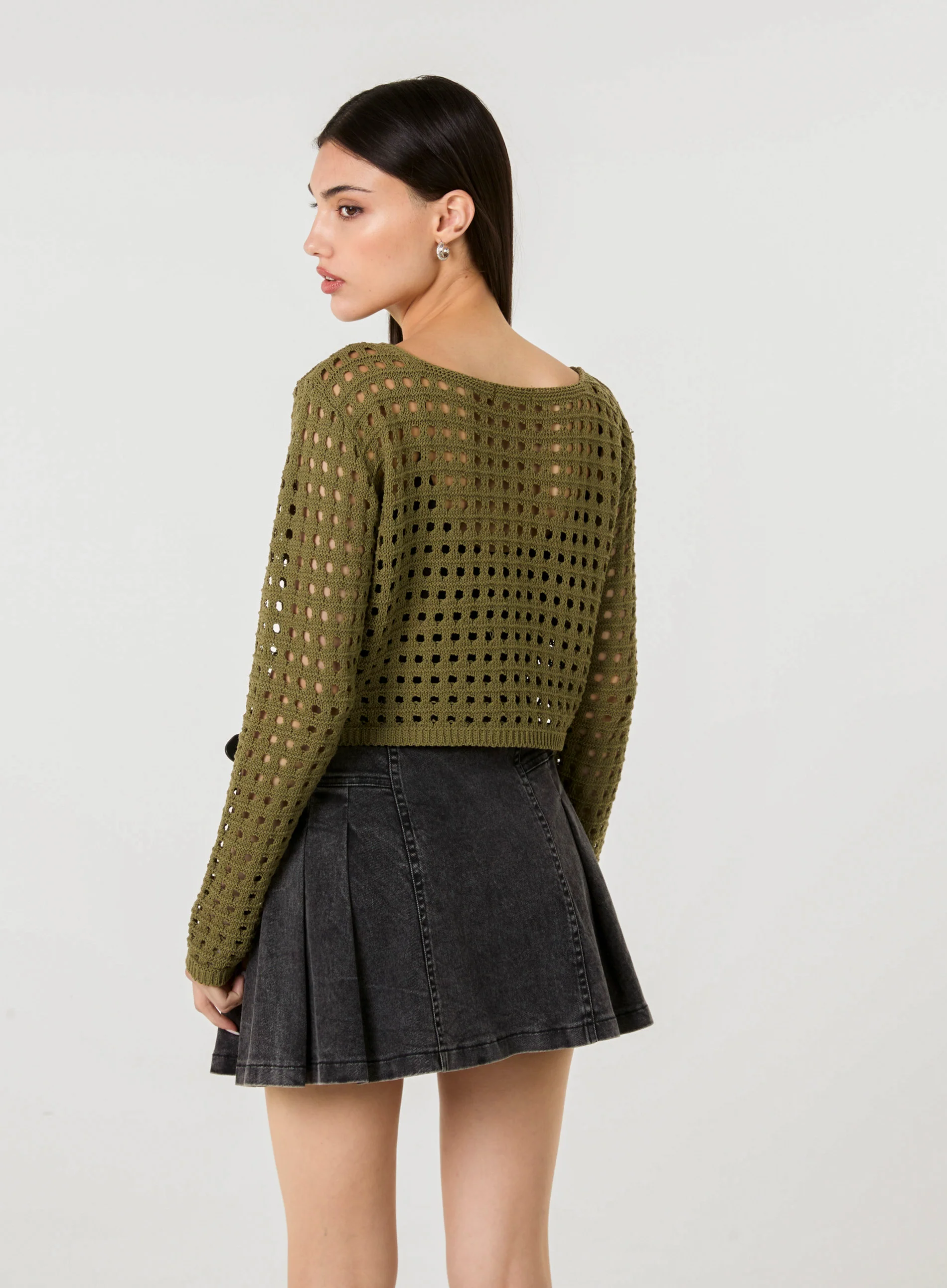 Long Sleeve Crochet Top - Image 4