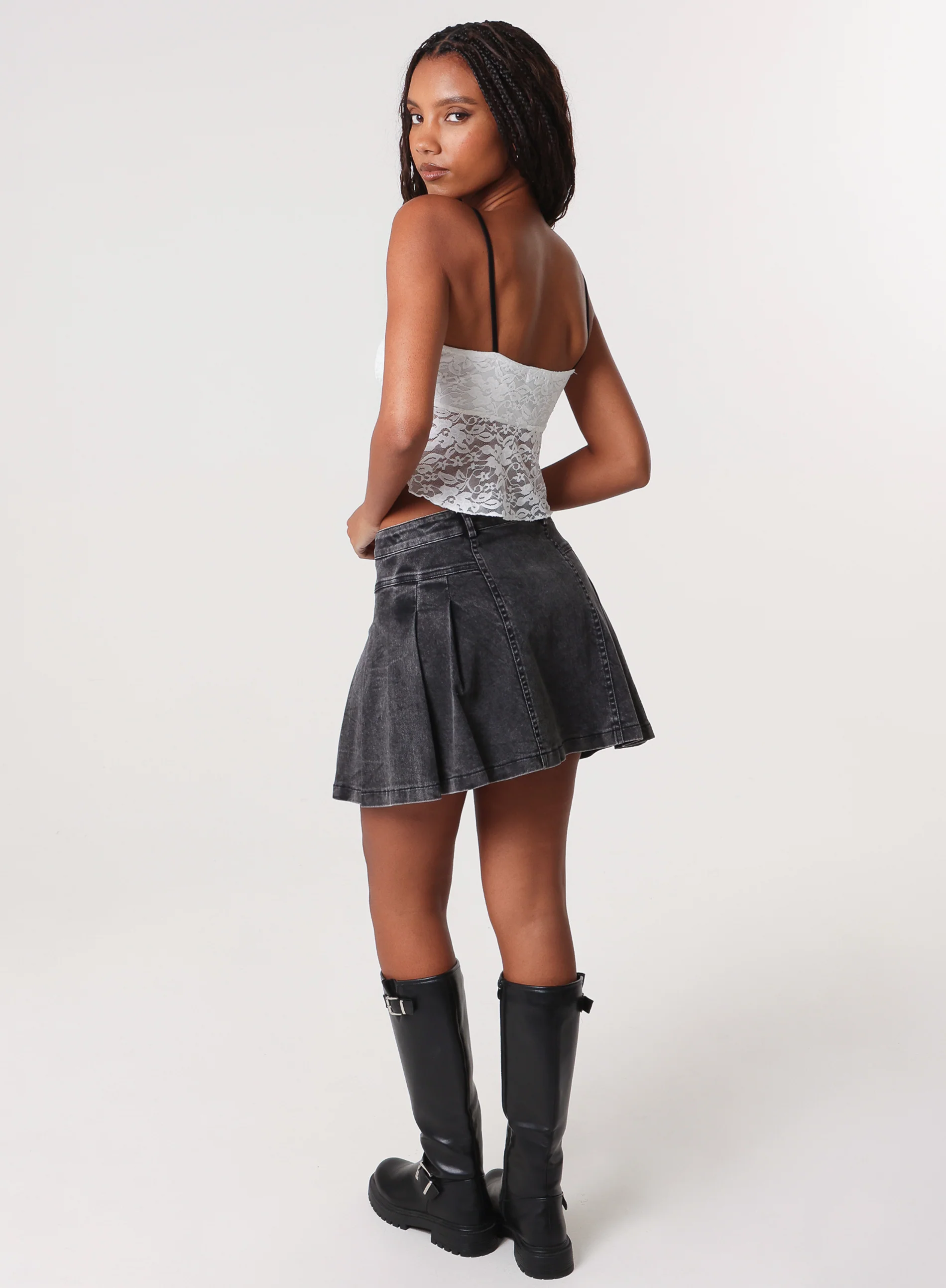 Lace Cami Bow Top - Image 5