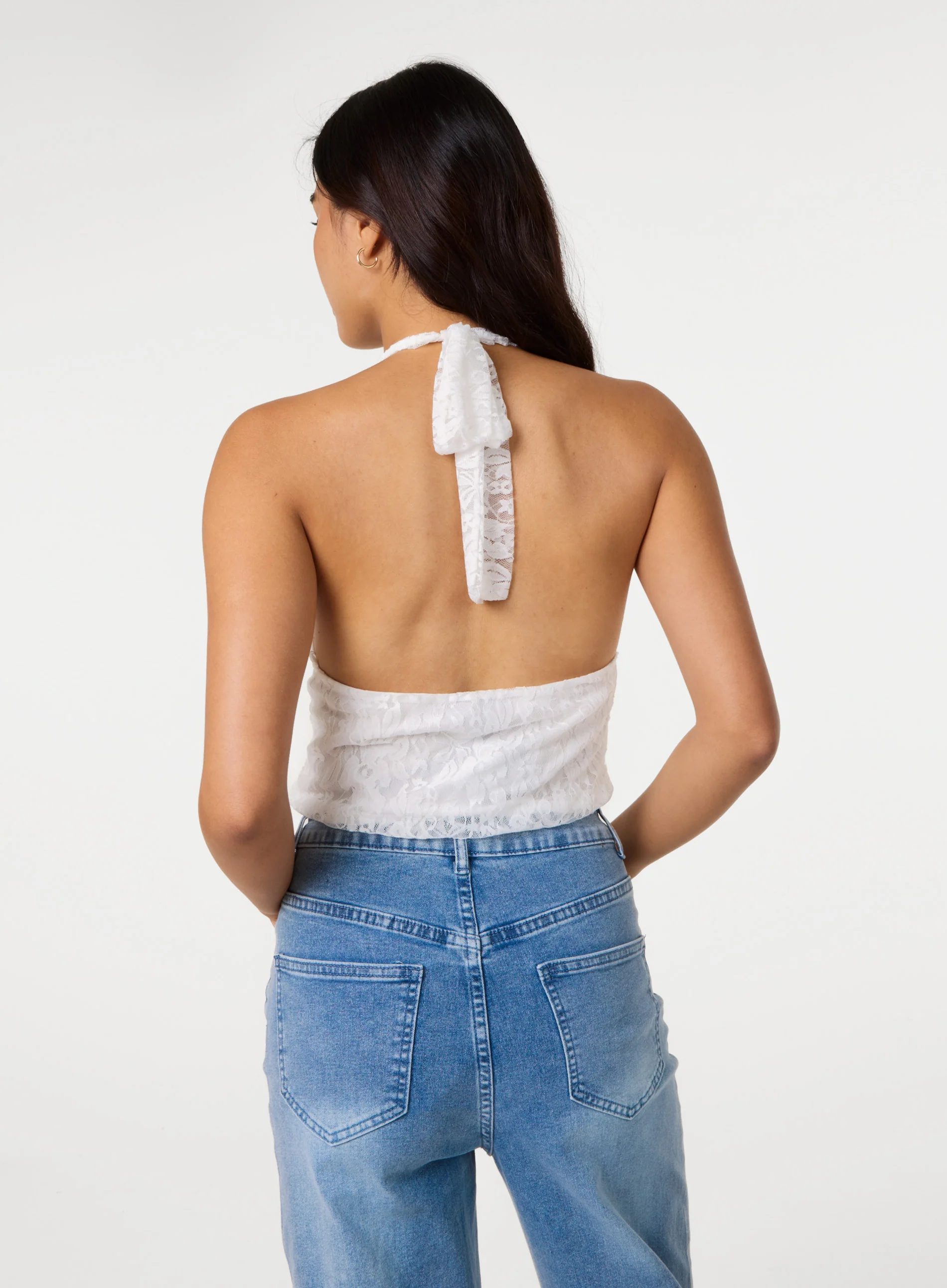 Lace Halter Neck Top - Image 4