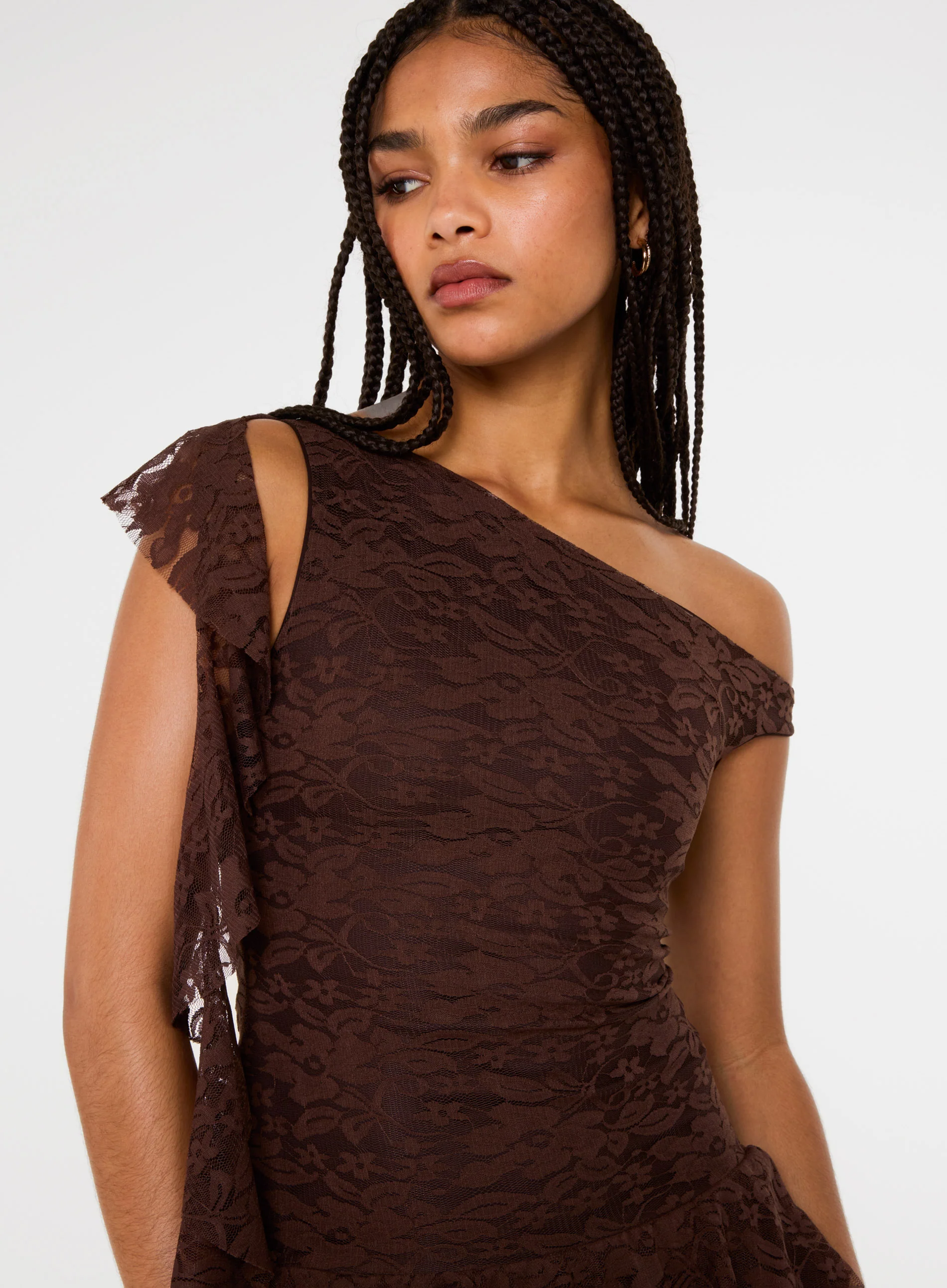 Lace Ruffle Dress - Image 3
