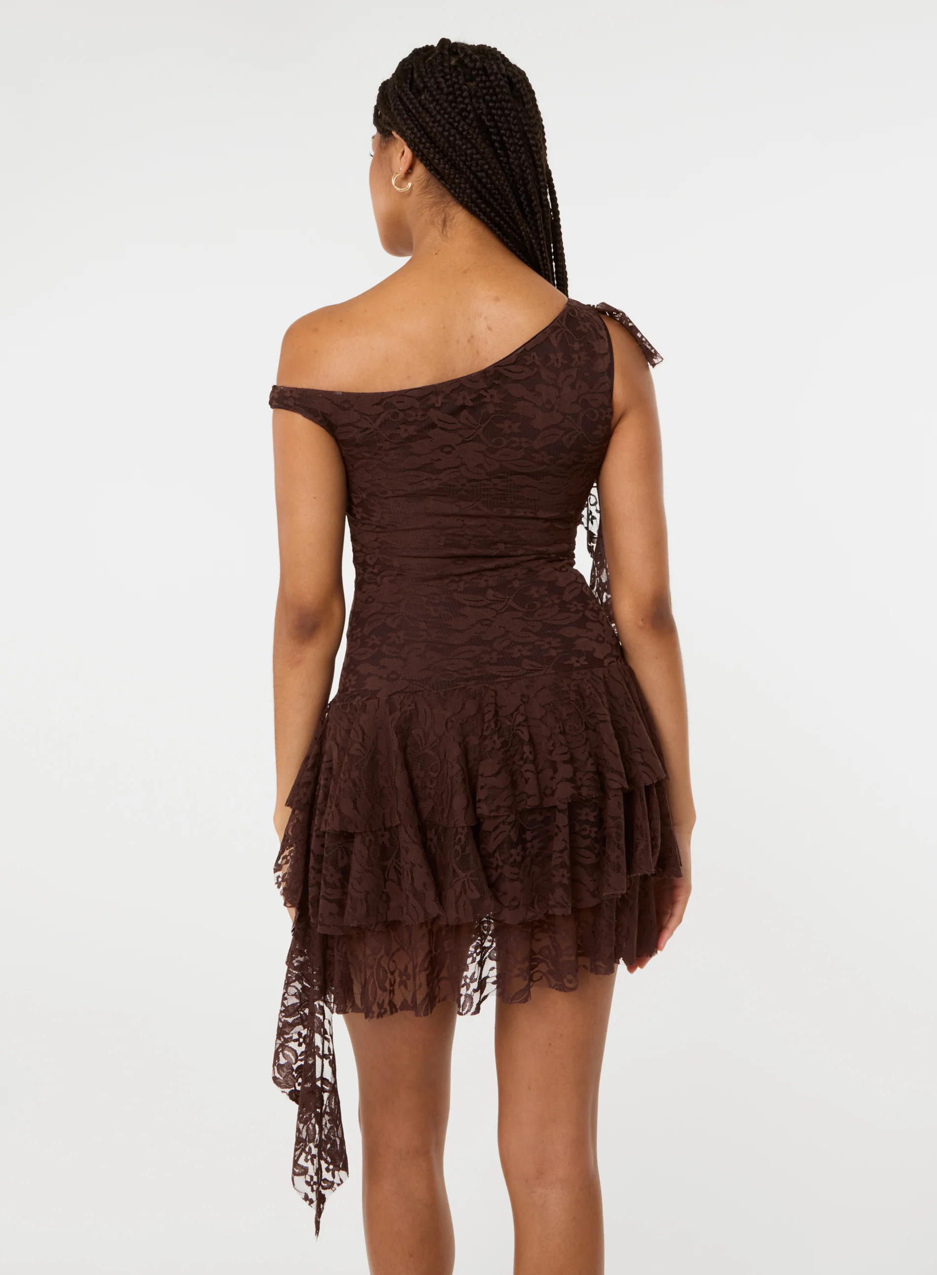 Lace Ruffle Dress - Image 4