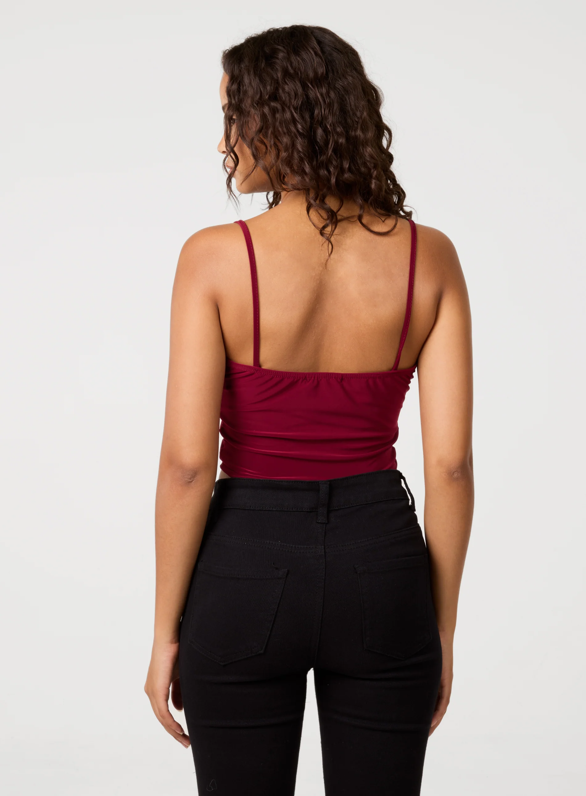 Lace Trim Cami Top - Image 4