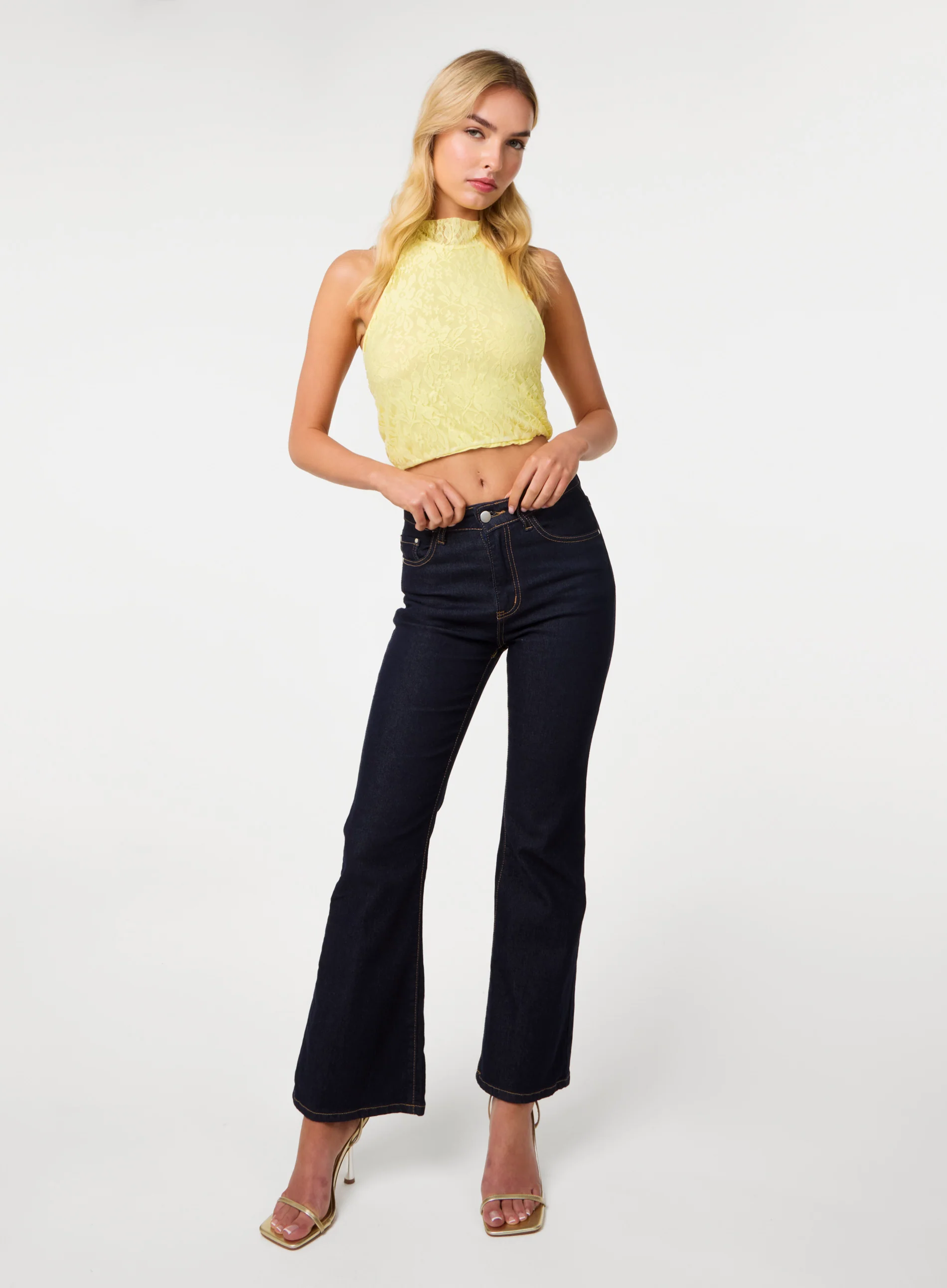 Lace Halter Neck Top - Image 2