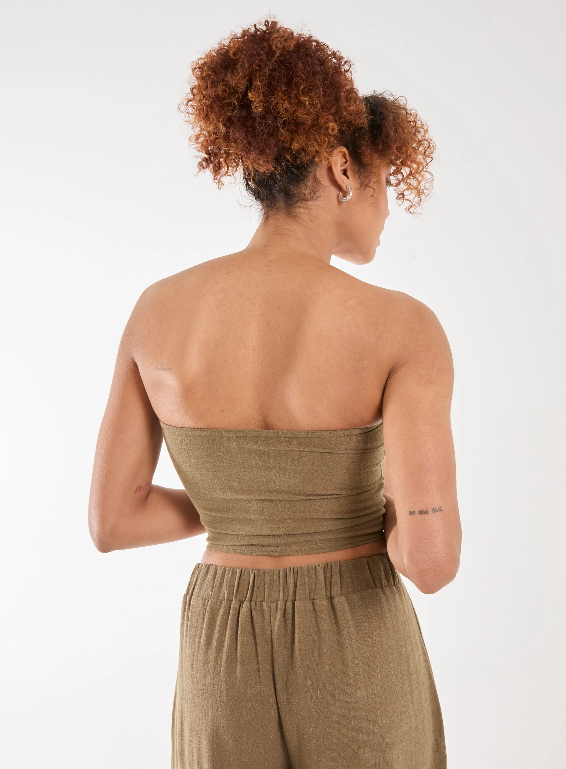 Linen Cargo Corset Top - Image 4