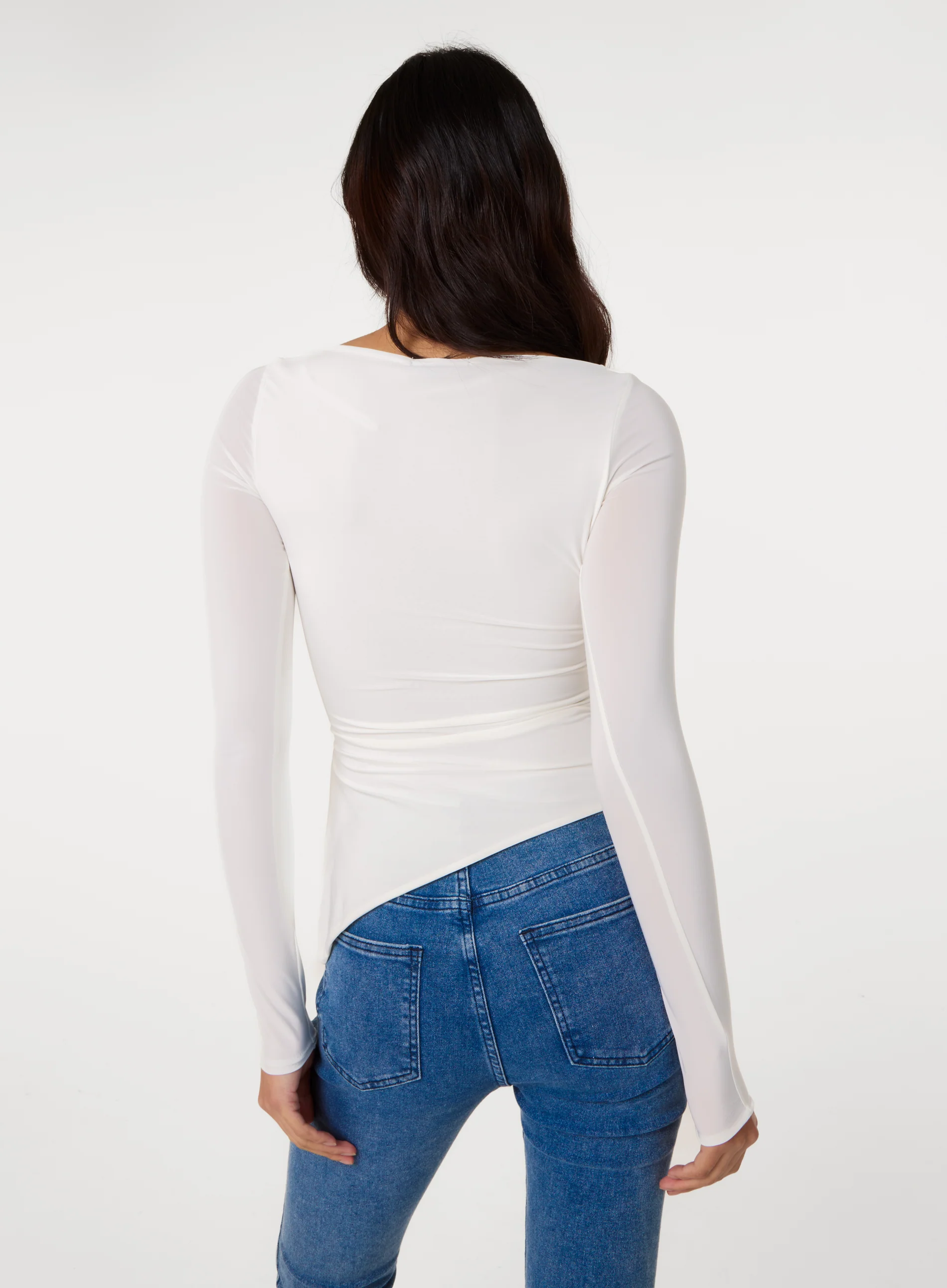Long Sleeve Asymmetric Top - Image 4