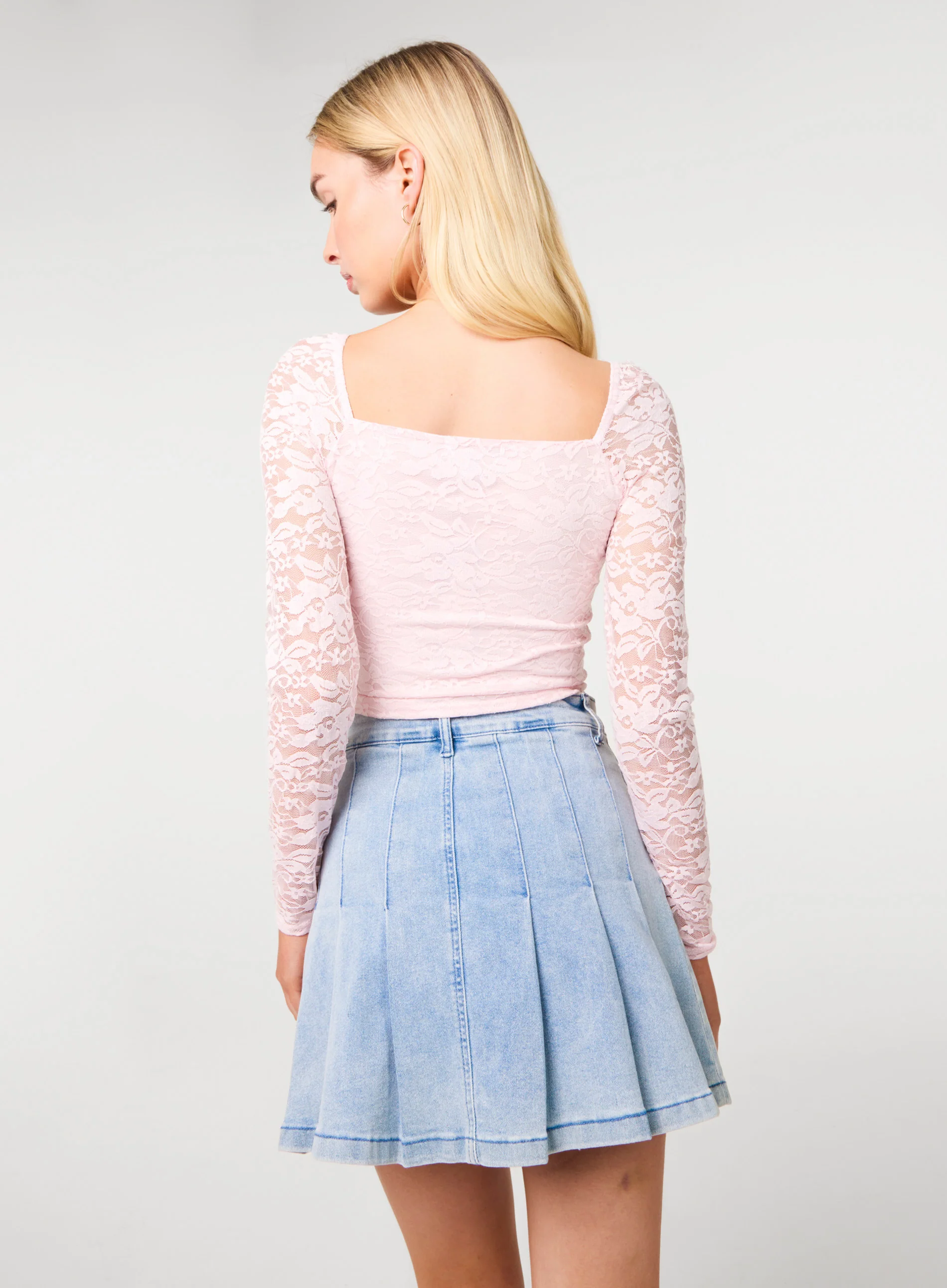 Long Sleeve Lace Top - Image 4