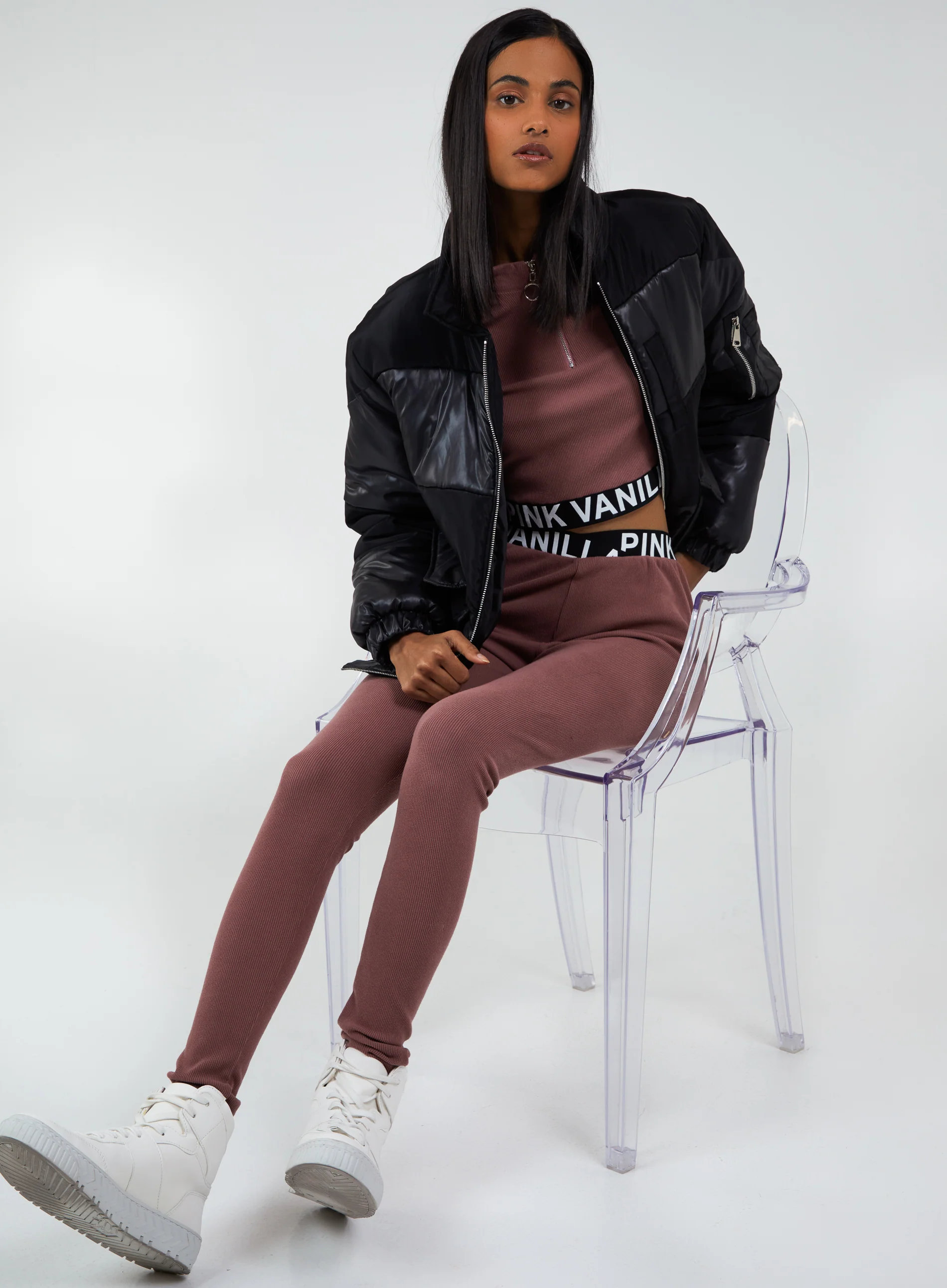 Ribbed Legging With Logo Waistband Leggings - Image 5