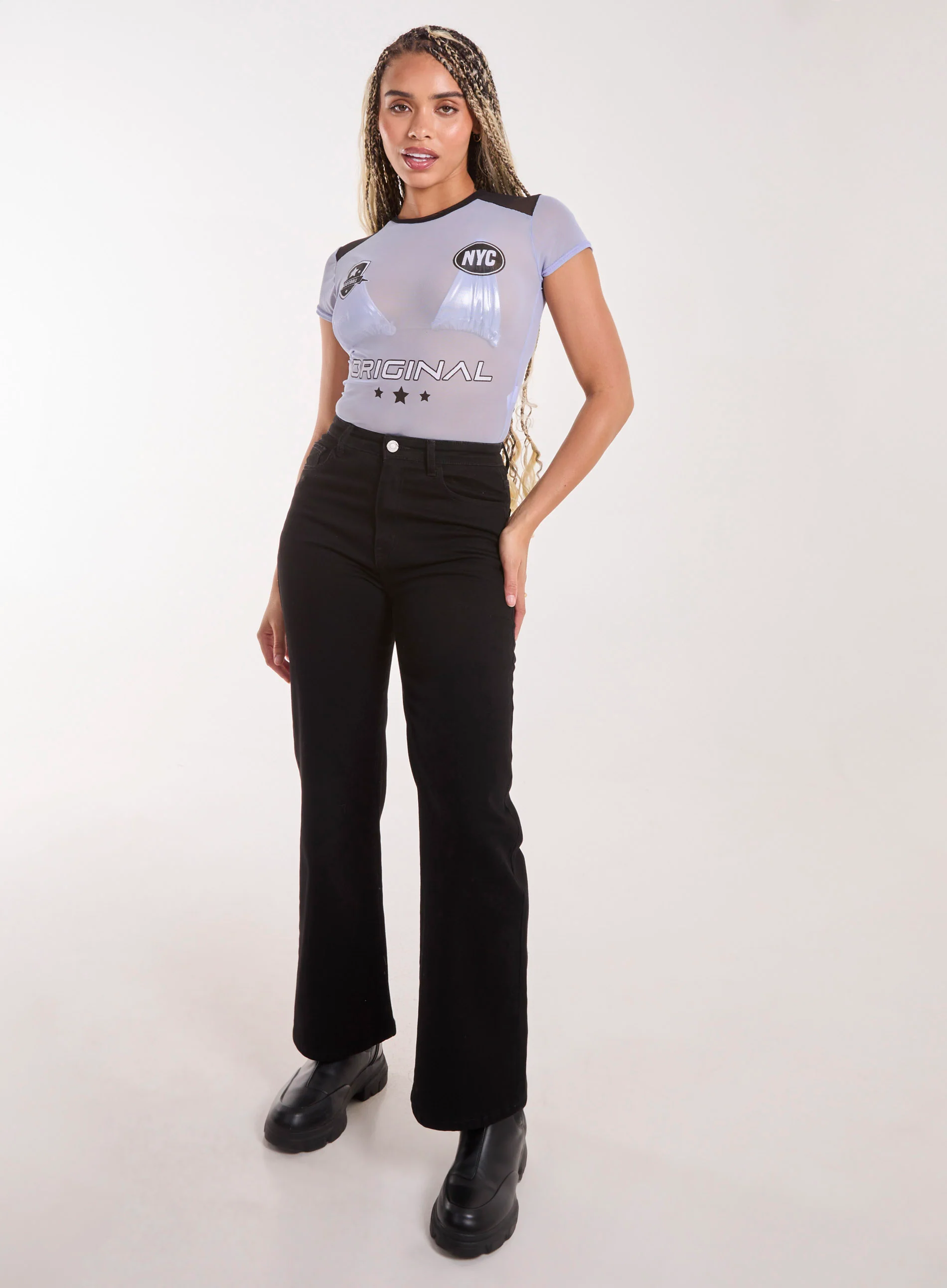 Mesh Sports Crop Top - Image 2