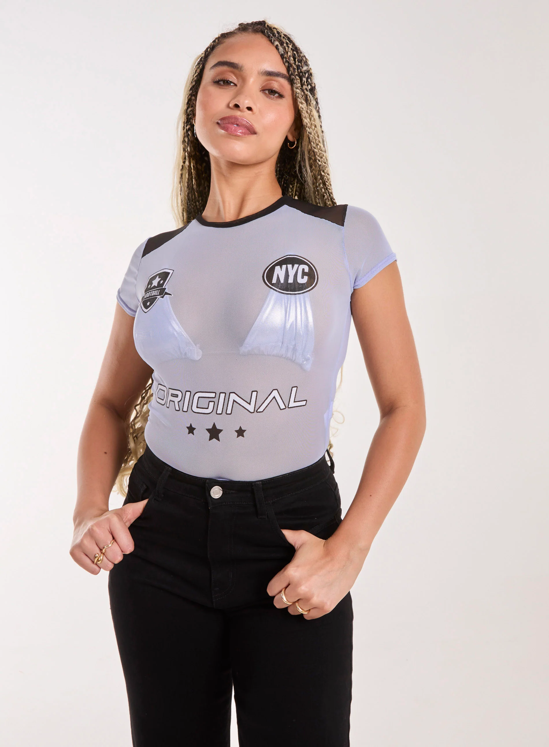 Mesh Sports Crop Top - Image 3