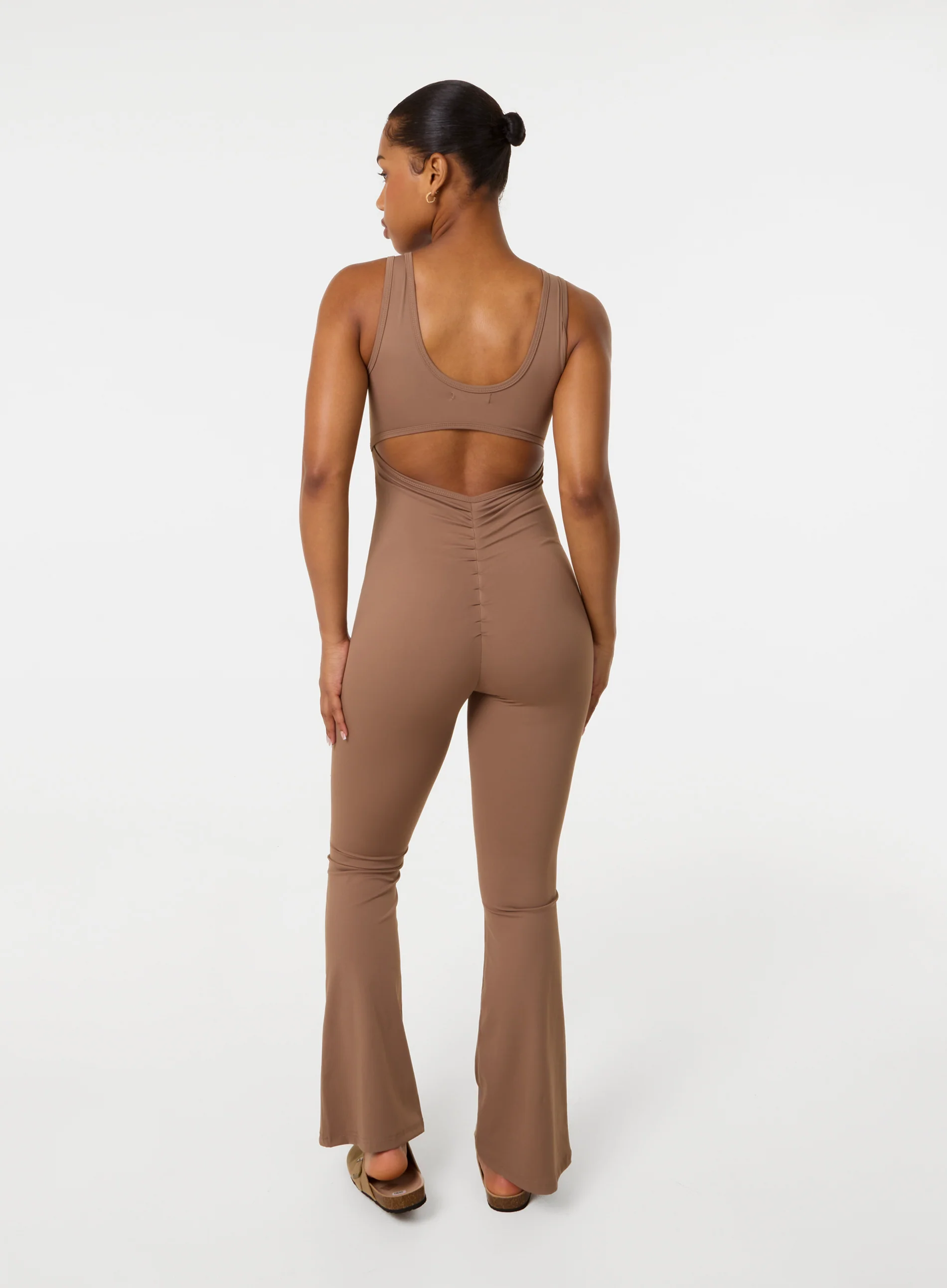 Ruched Bum Openback Unitard - Image 5