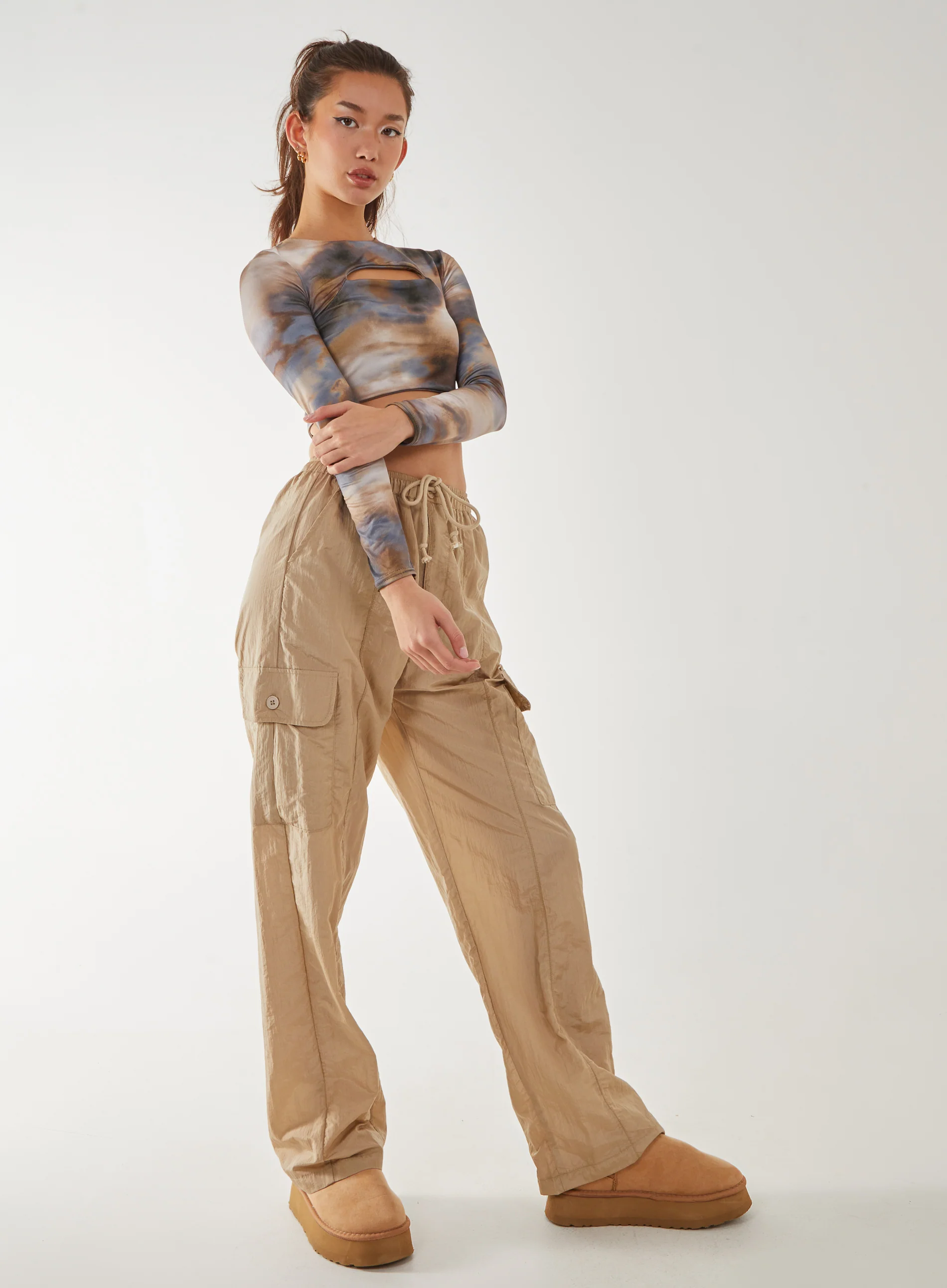 Galaxy Print Long Sleeve Top - Image 2