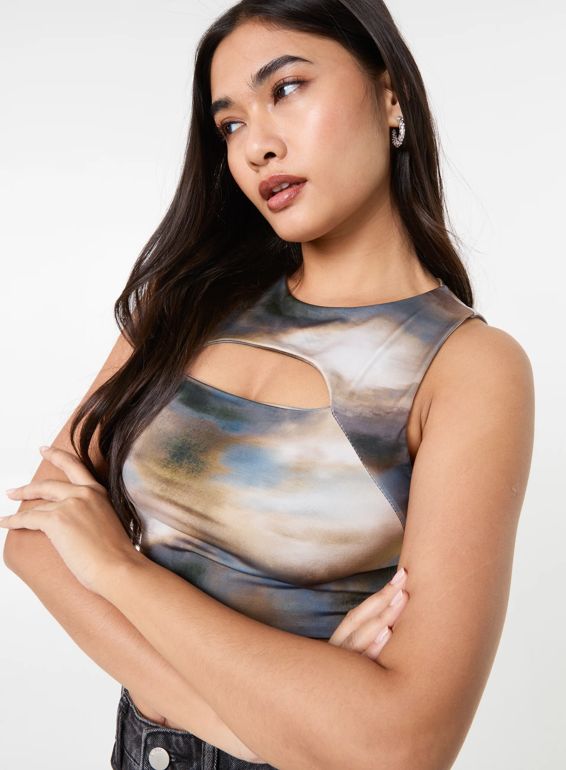 Printed Galaxy Letterbox Top - Image 3
