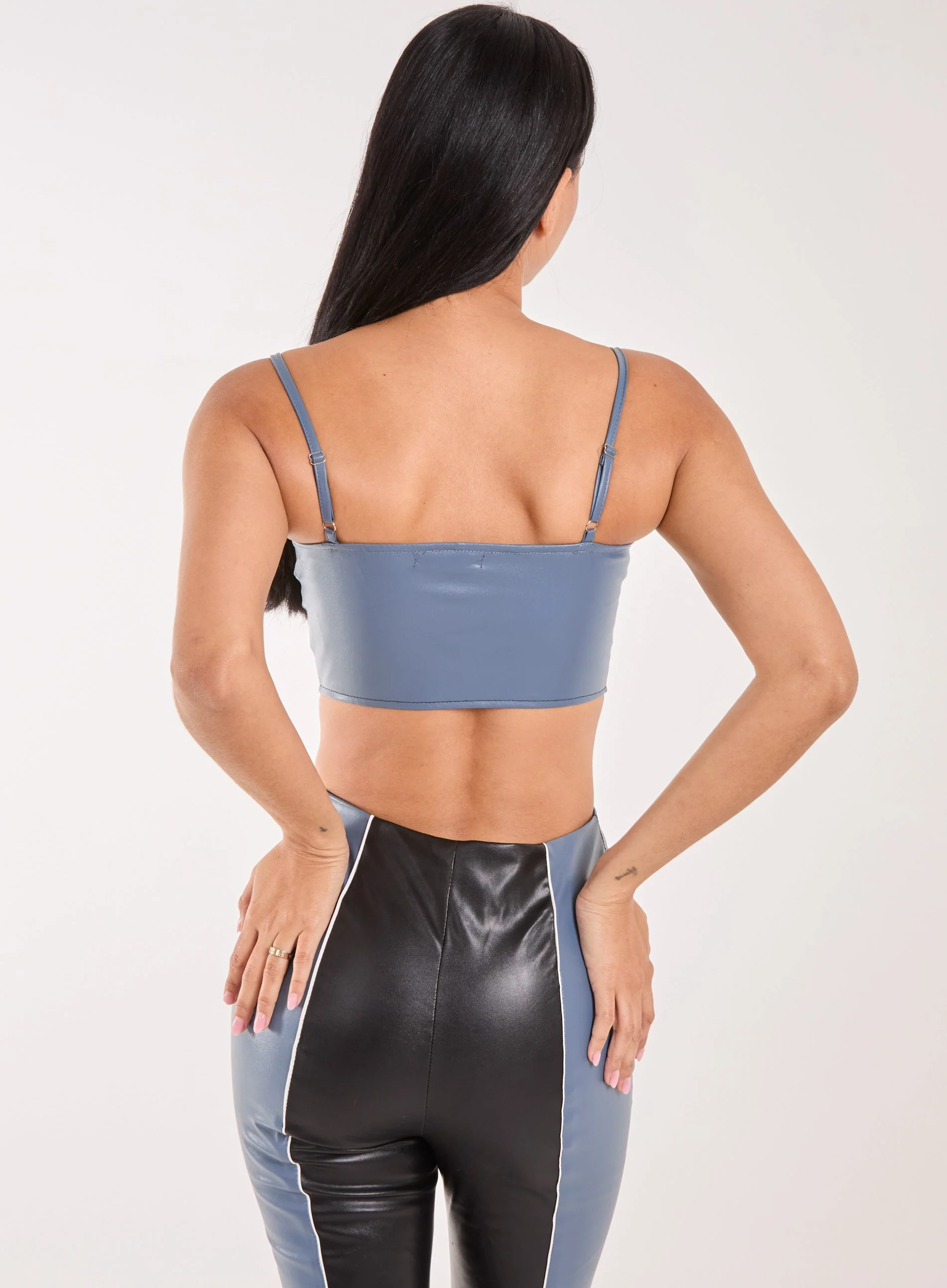 PU Zip Up Corset - Image 4