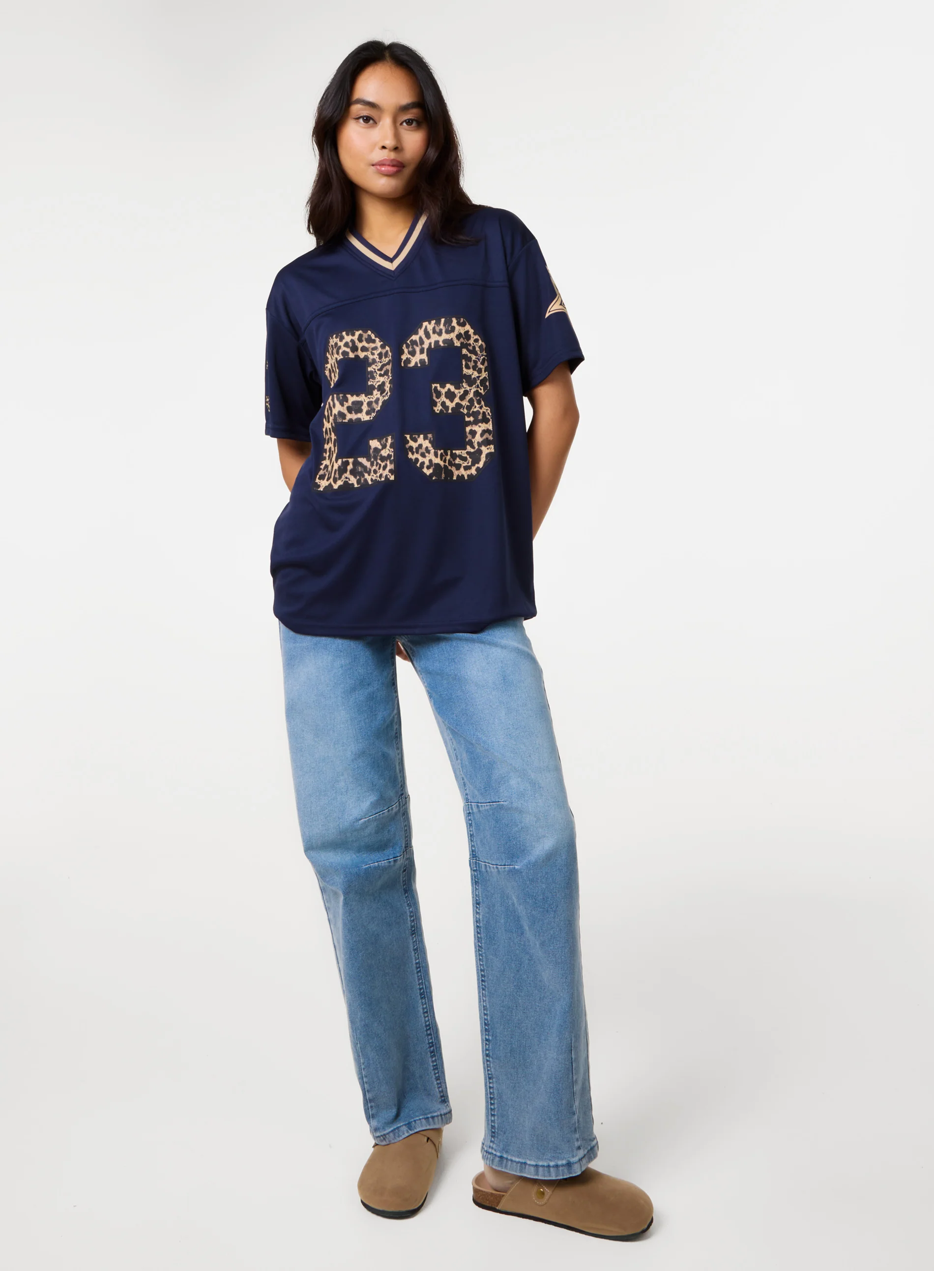 Leopard Detail Sports Jersey - Image 2