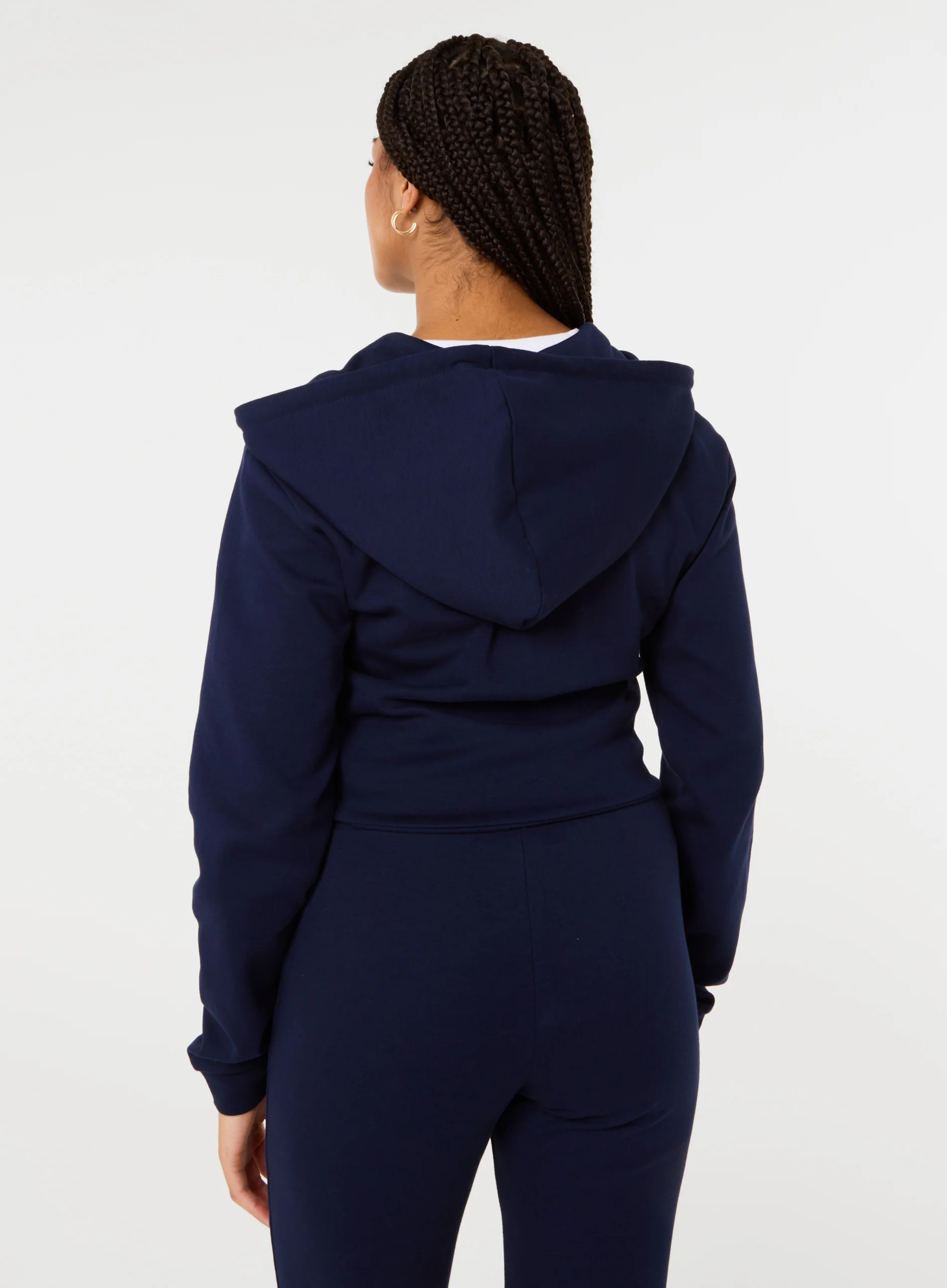 Zip Up Cropped Hoodie - Image 5