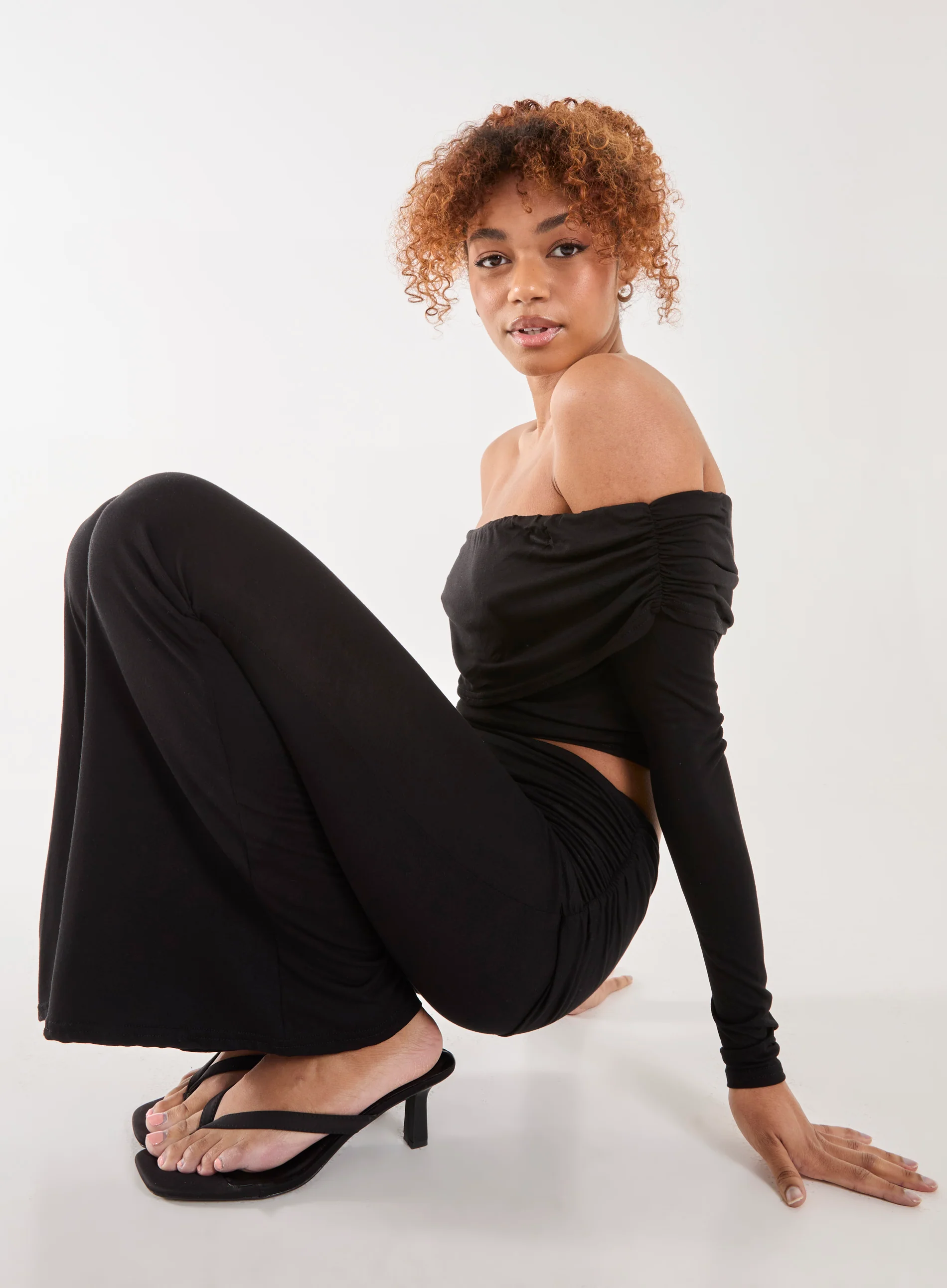 Off the Shoulder Lounge Top - Image 3