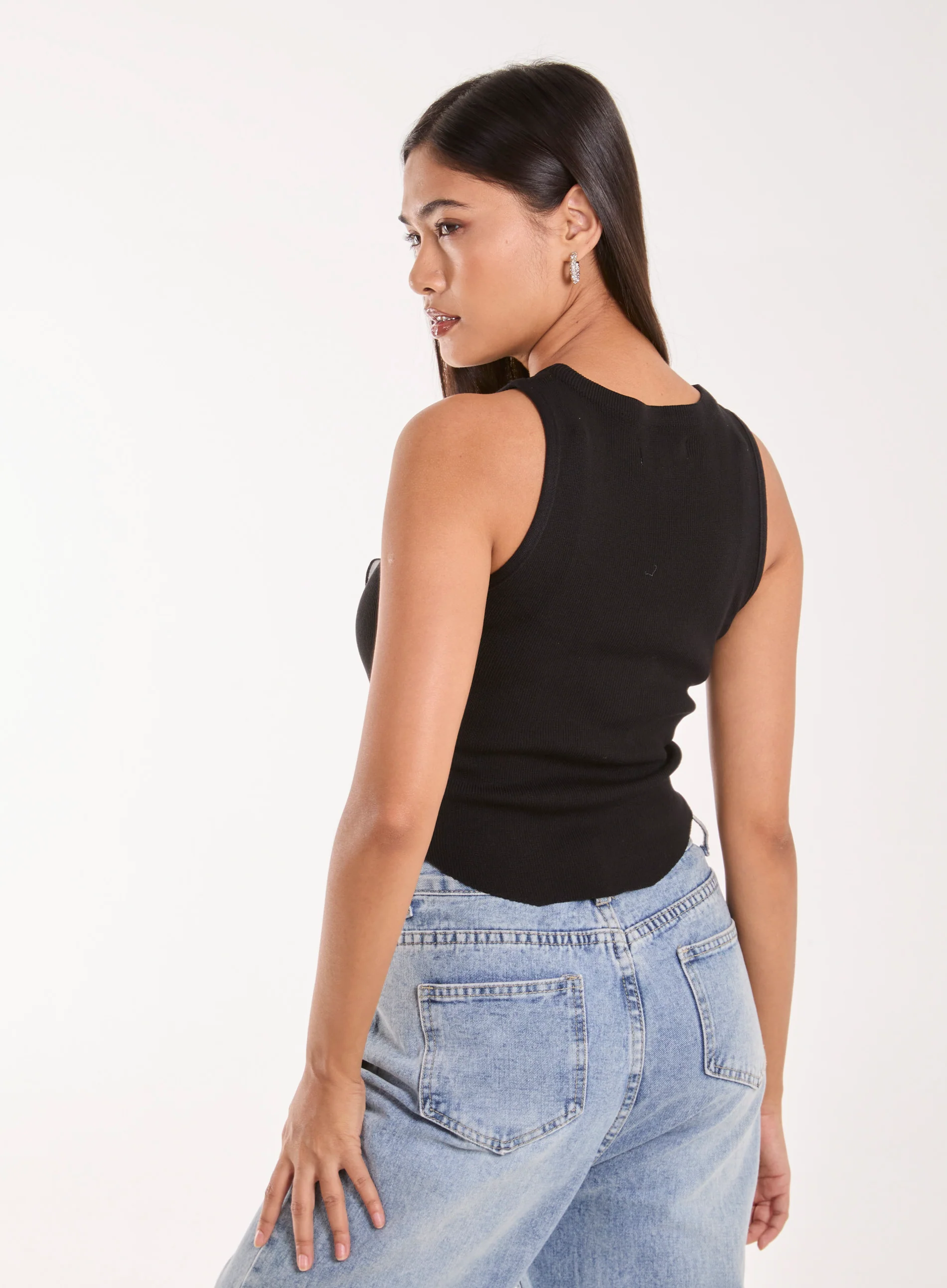 Oversized Ruffle Corsage Top - Image 4