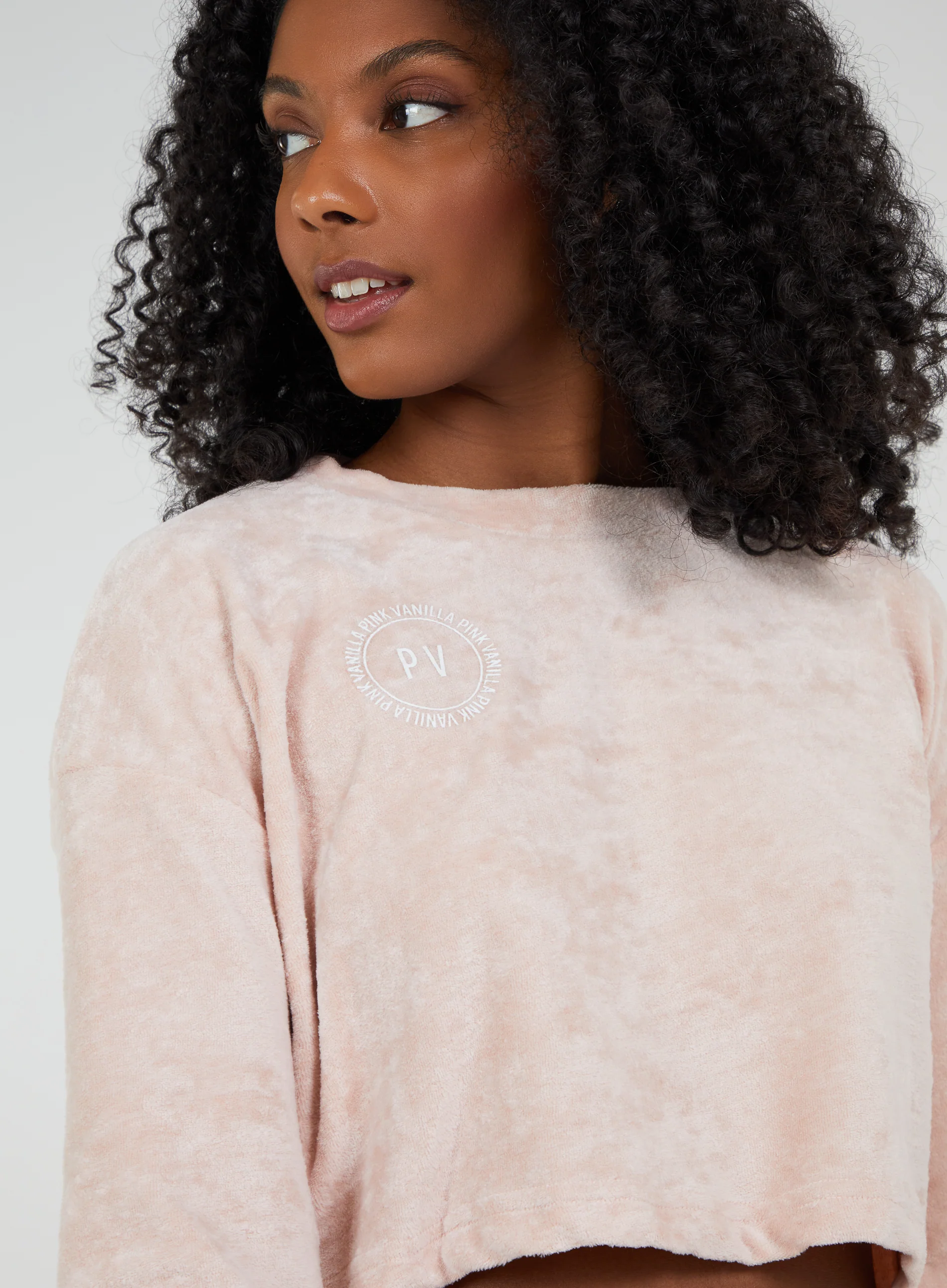Pink Vanilla Long Sleeve Cropped Jumper - Image 3