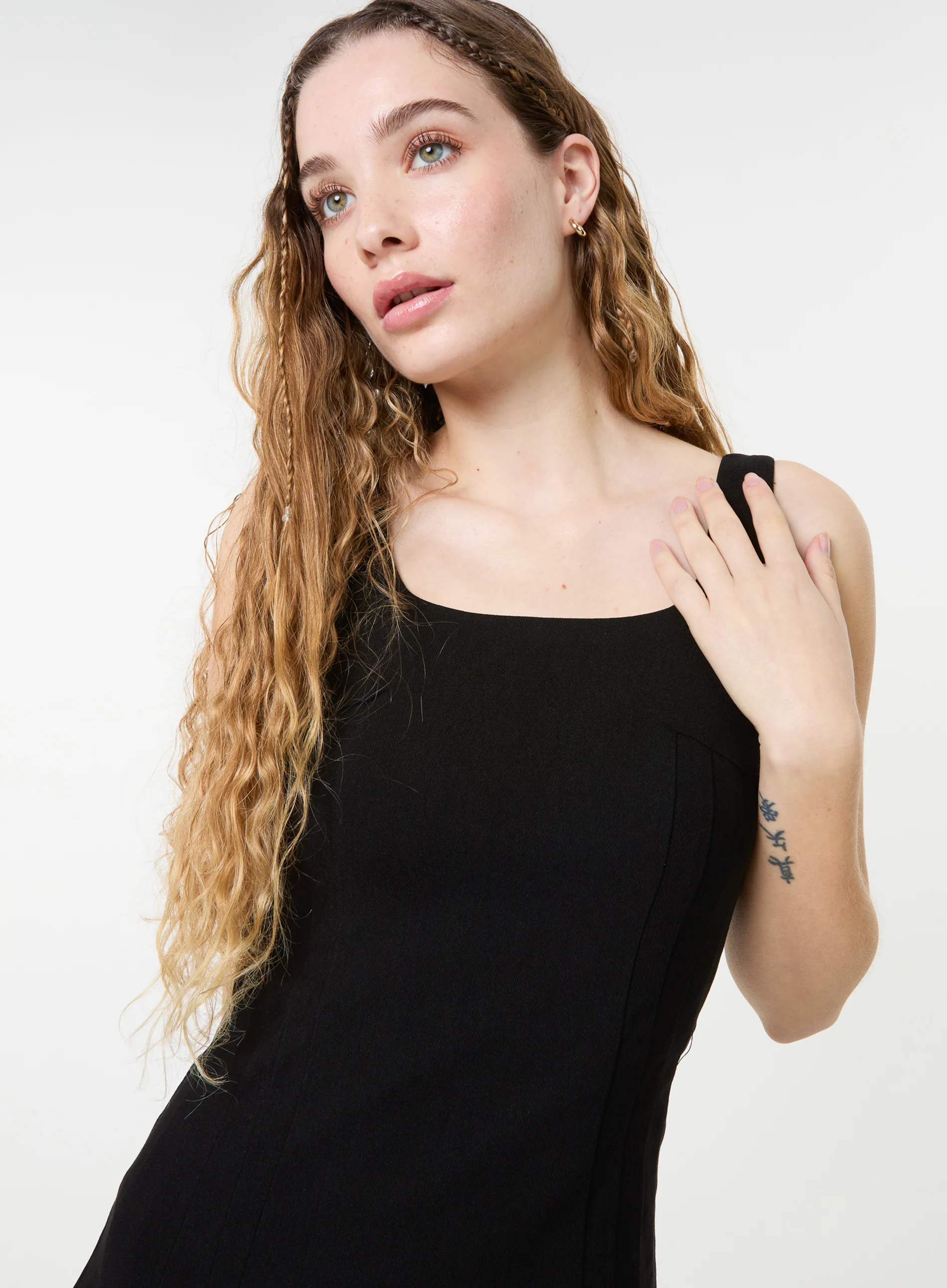 Pleated Mini Dress - Image 3